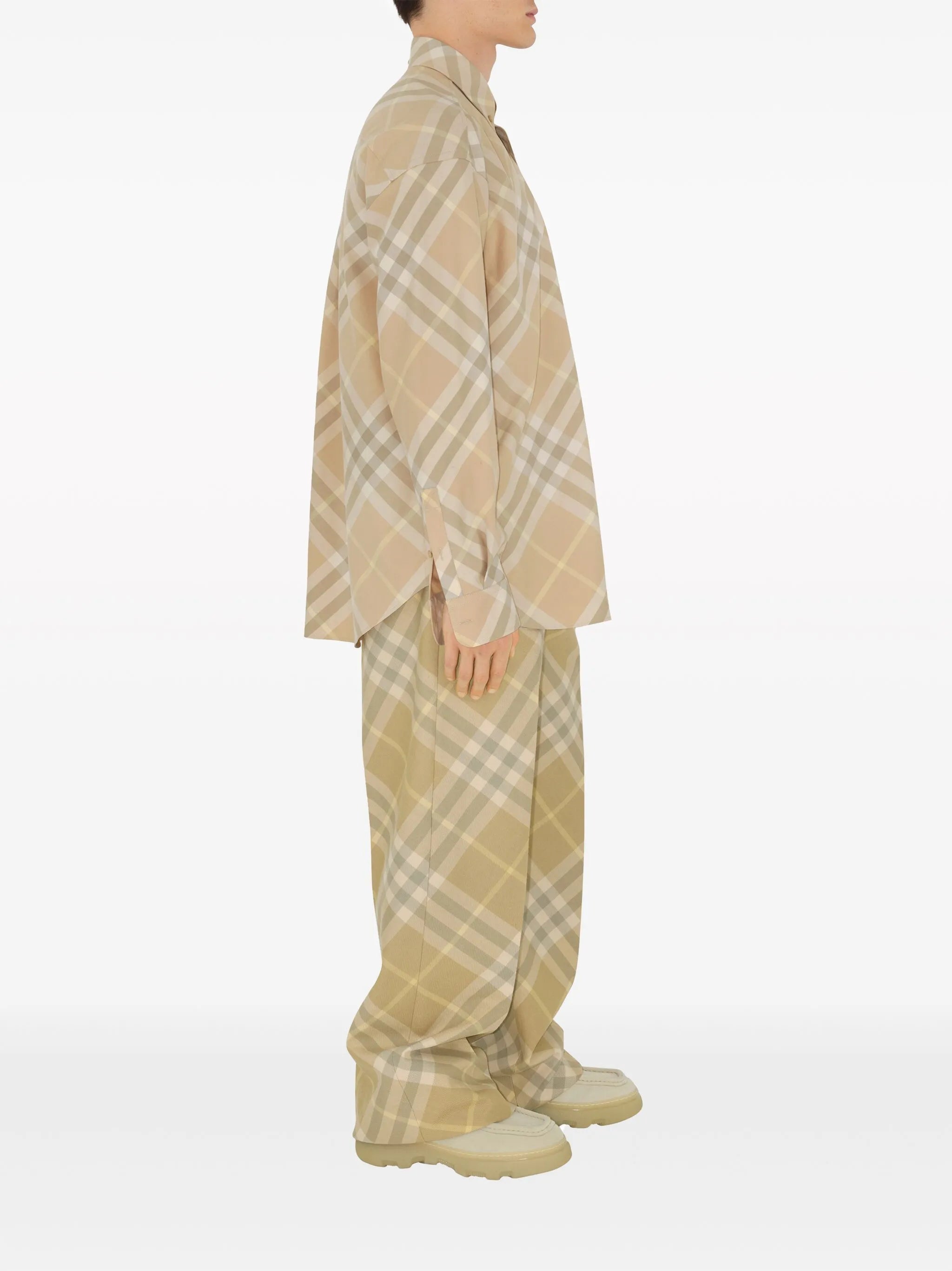 embroidered check shirt
