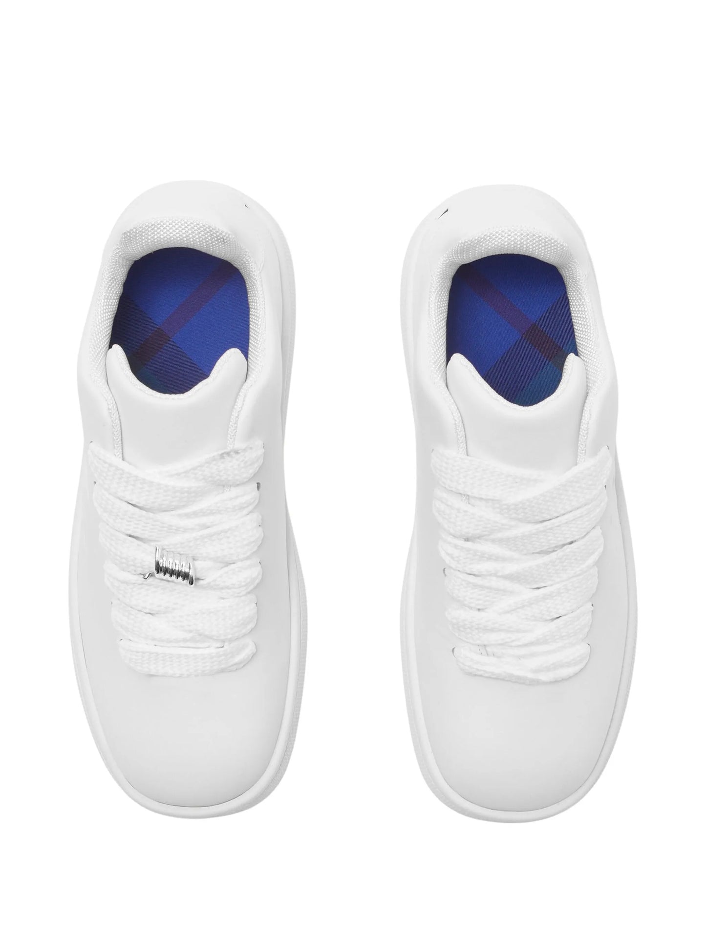 Box leather sneakers