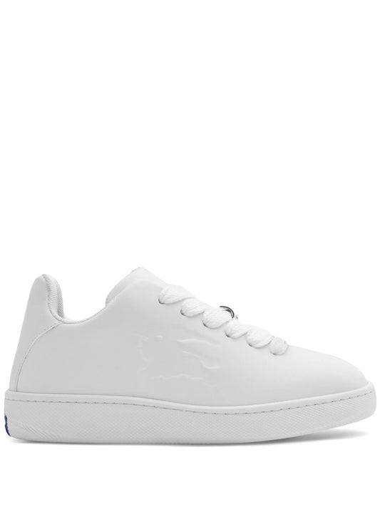 Box leather sneakers