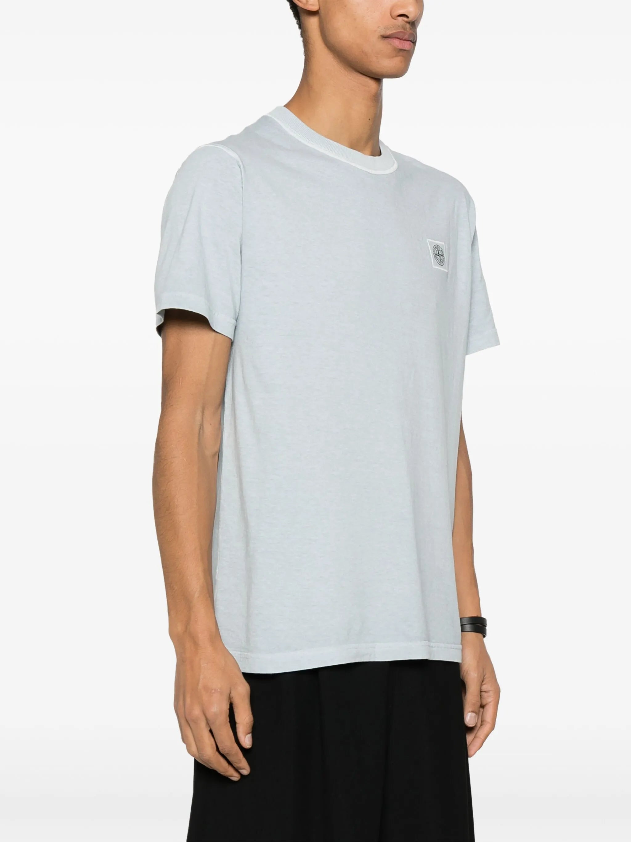 logo-patch cotton T-shirt