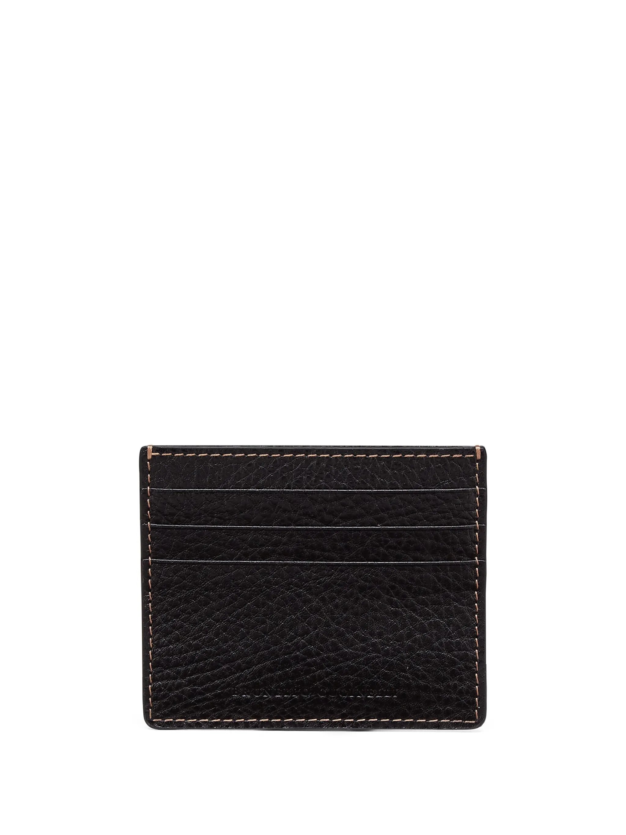 logo-debossed leather cardholder