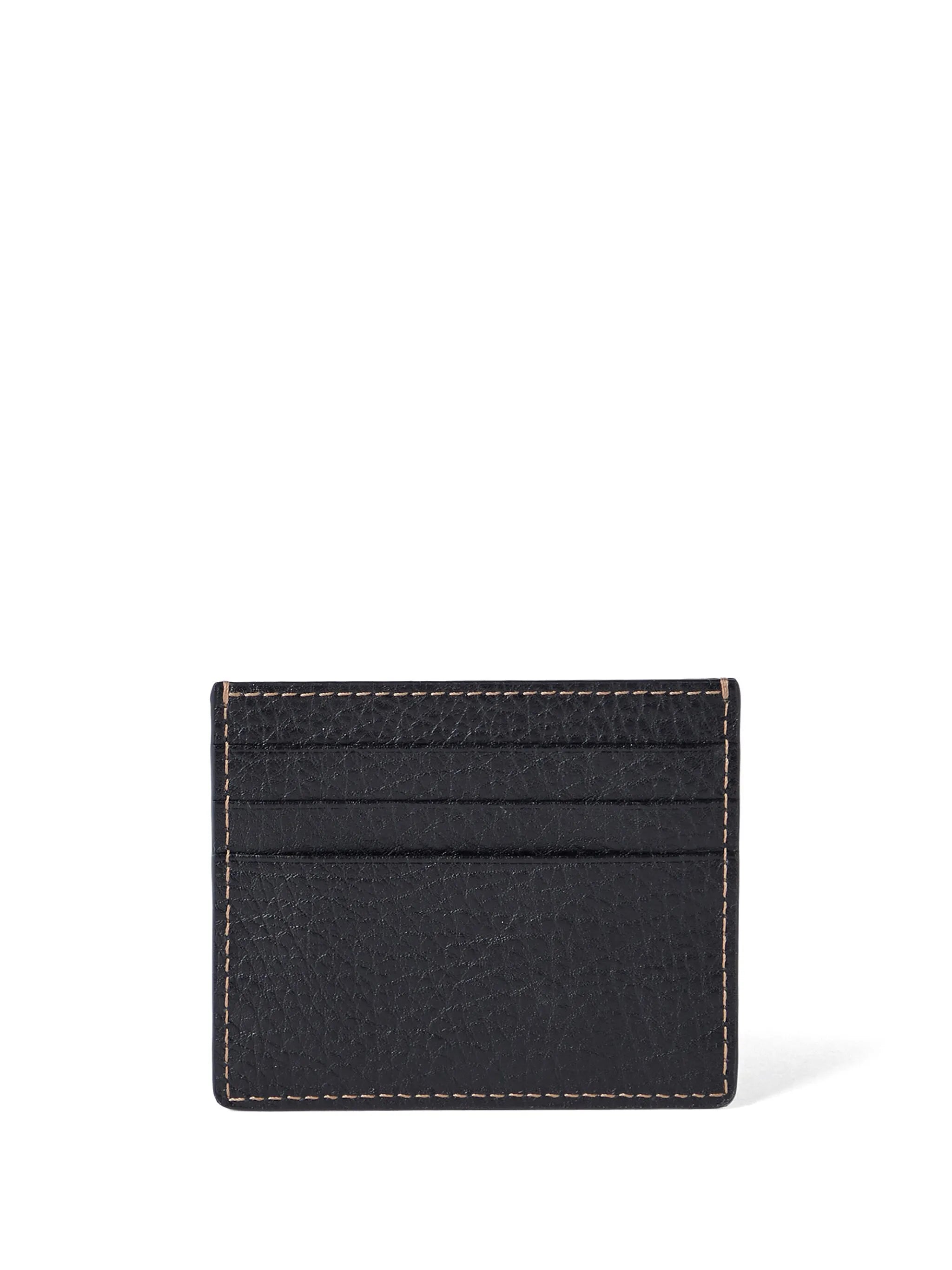 logo-debossed leather cardholder