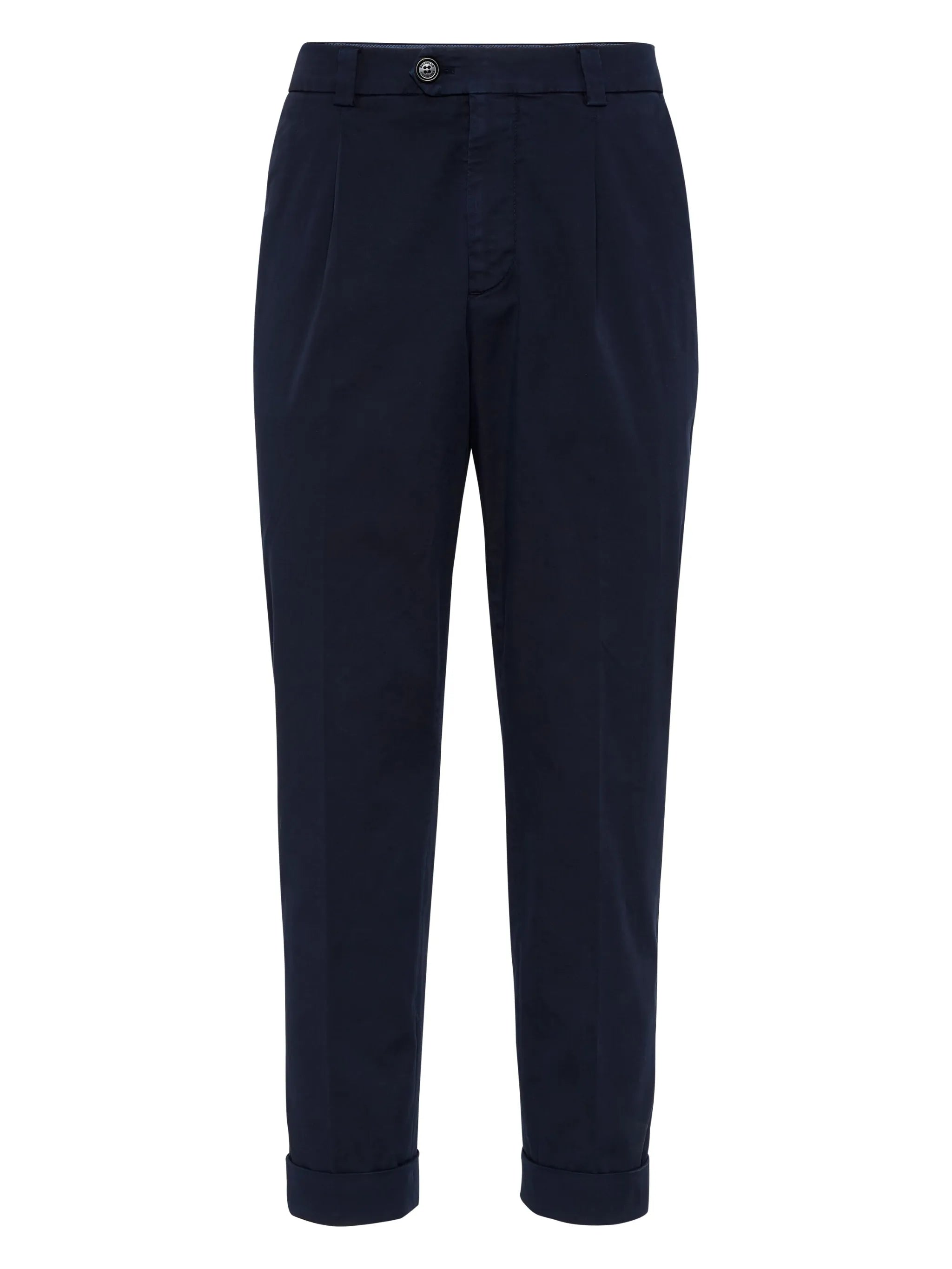 tapered cotton trousers
