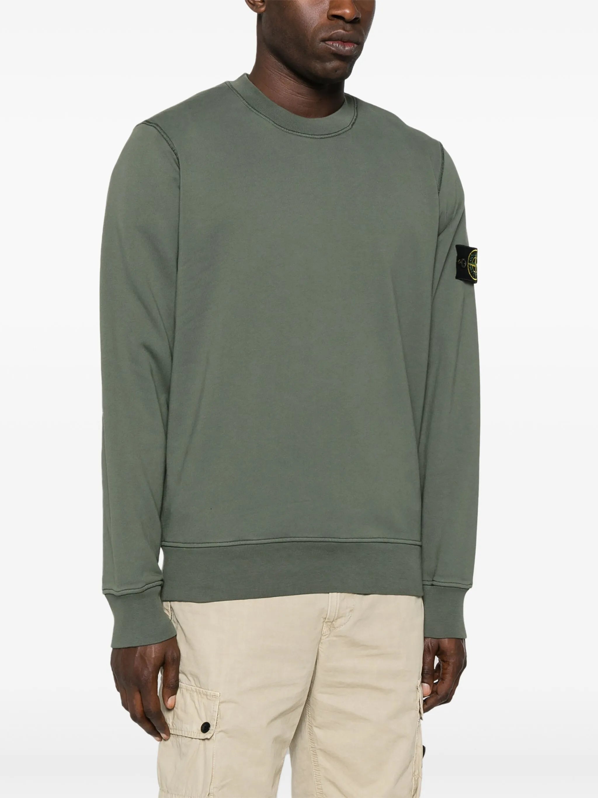 logo-appliqué cotton sweatshirt