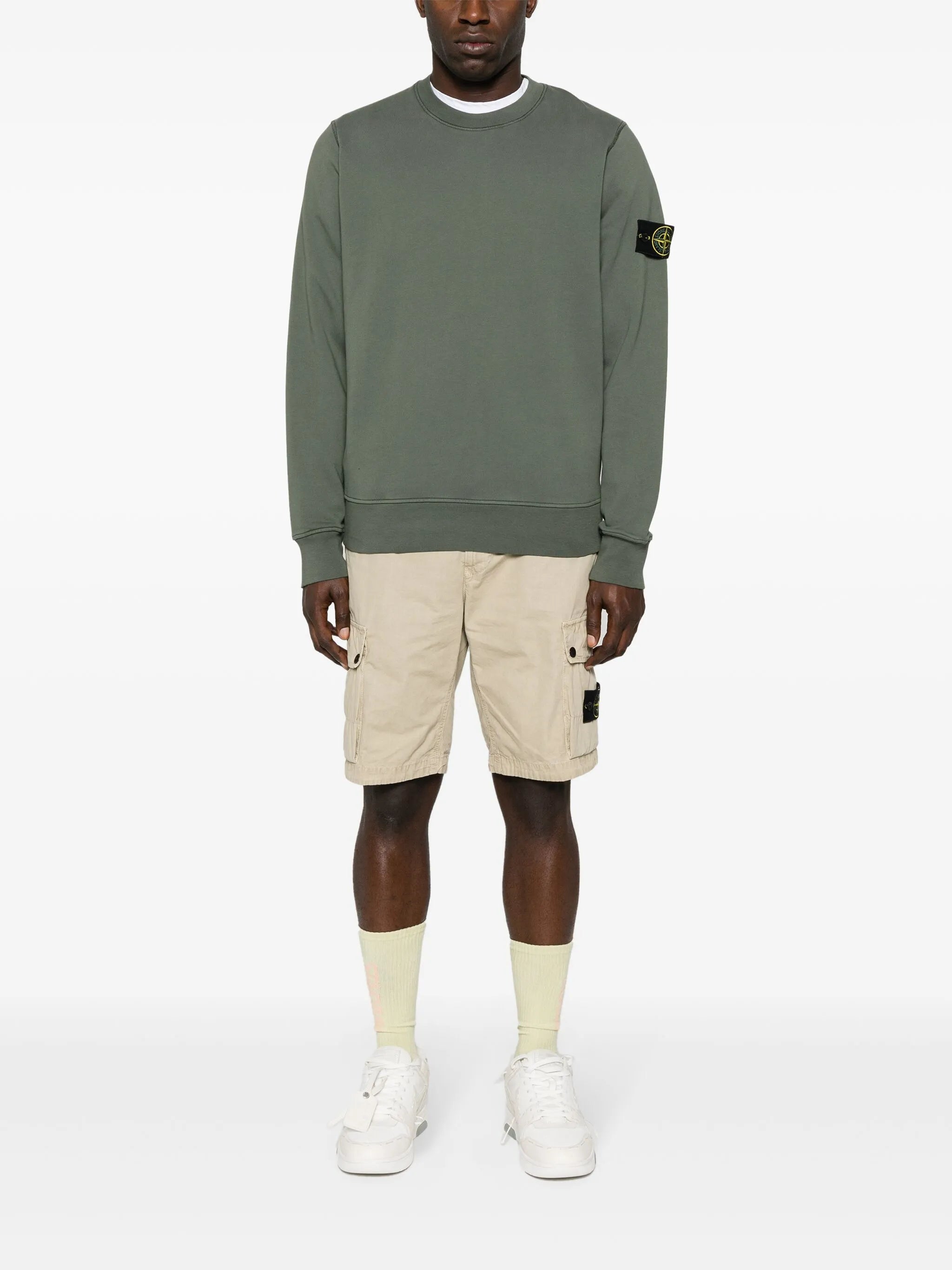 logo-appliqué cotton sweatshirt