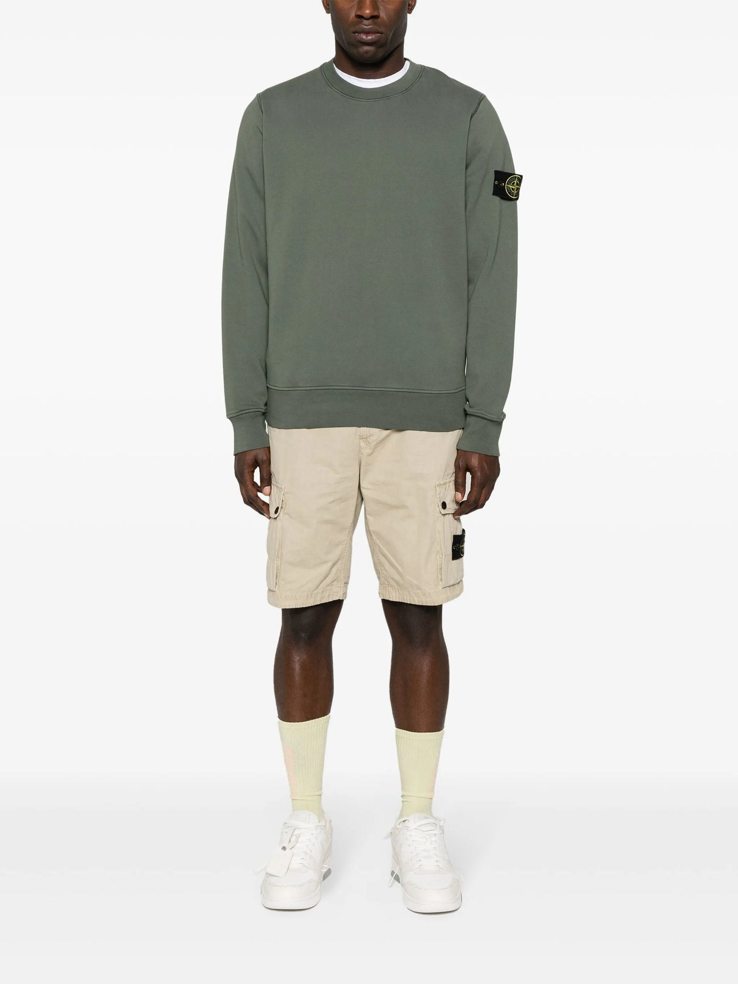 logo-appliqué cotton sweatshirt