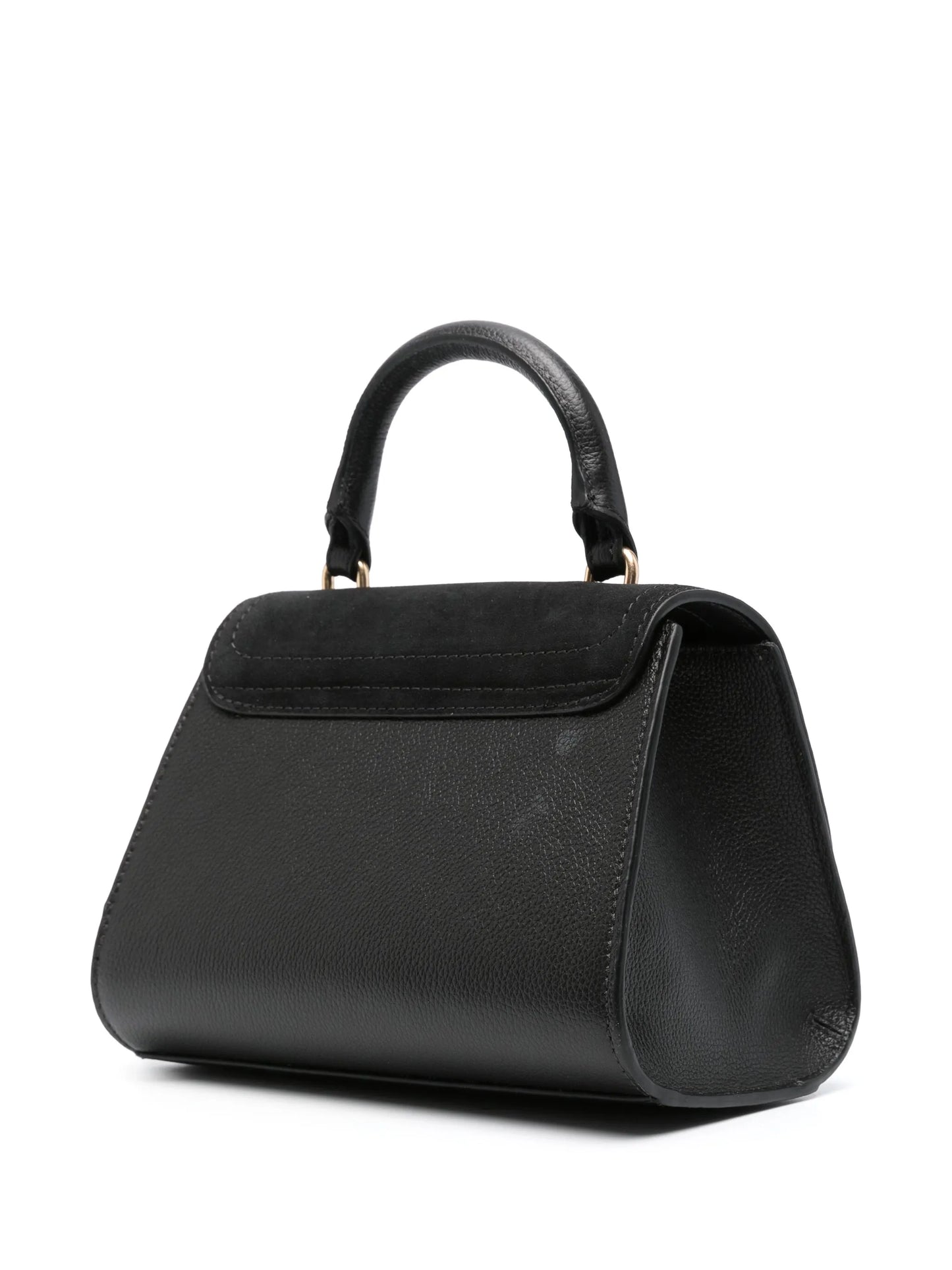 logo-charm leather bag