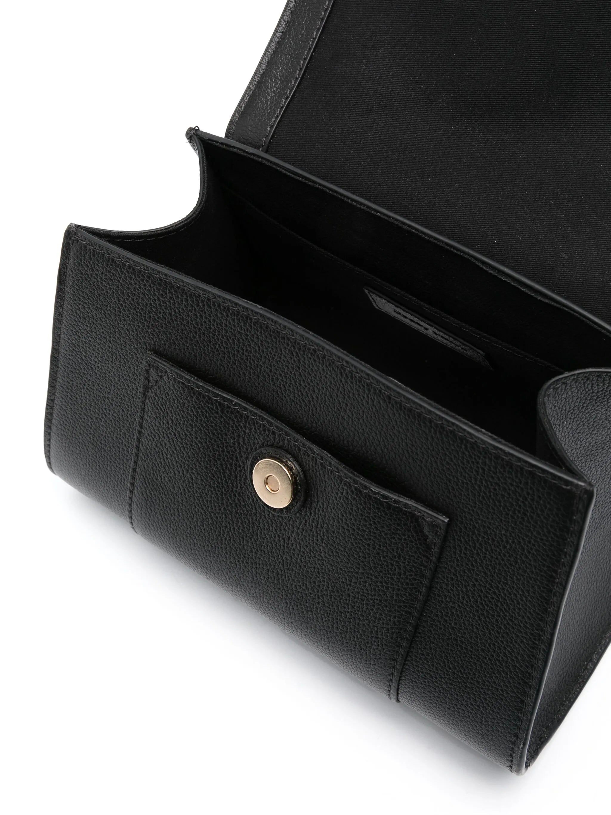 logo-charm leather bag