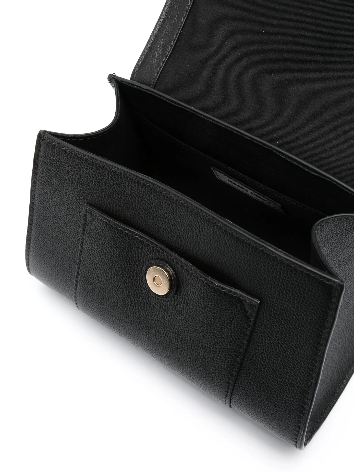 logo-charm leather bag