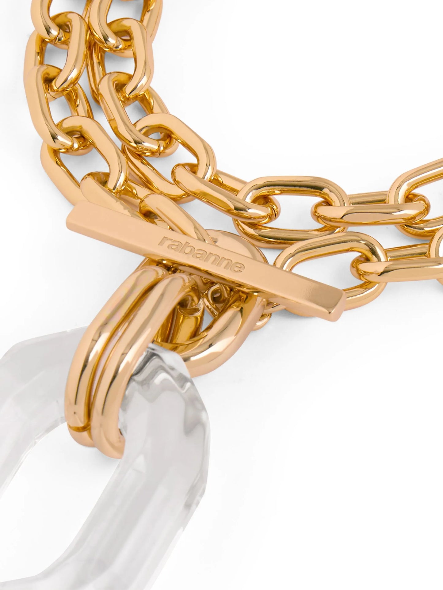 Gold XL cable-link necklace