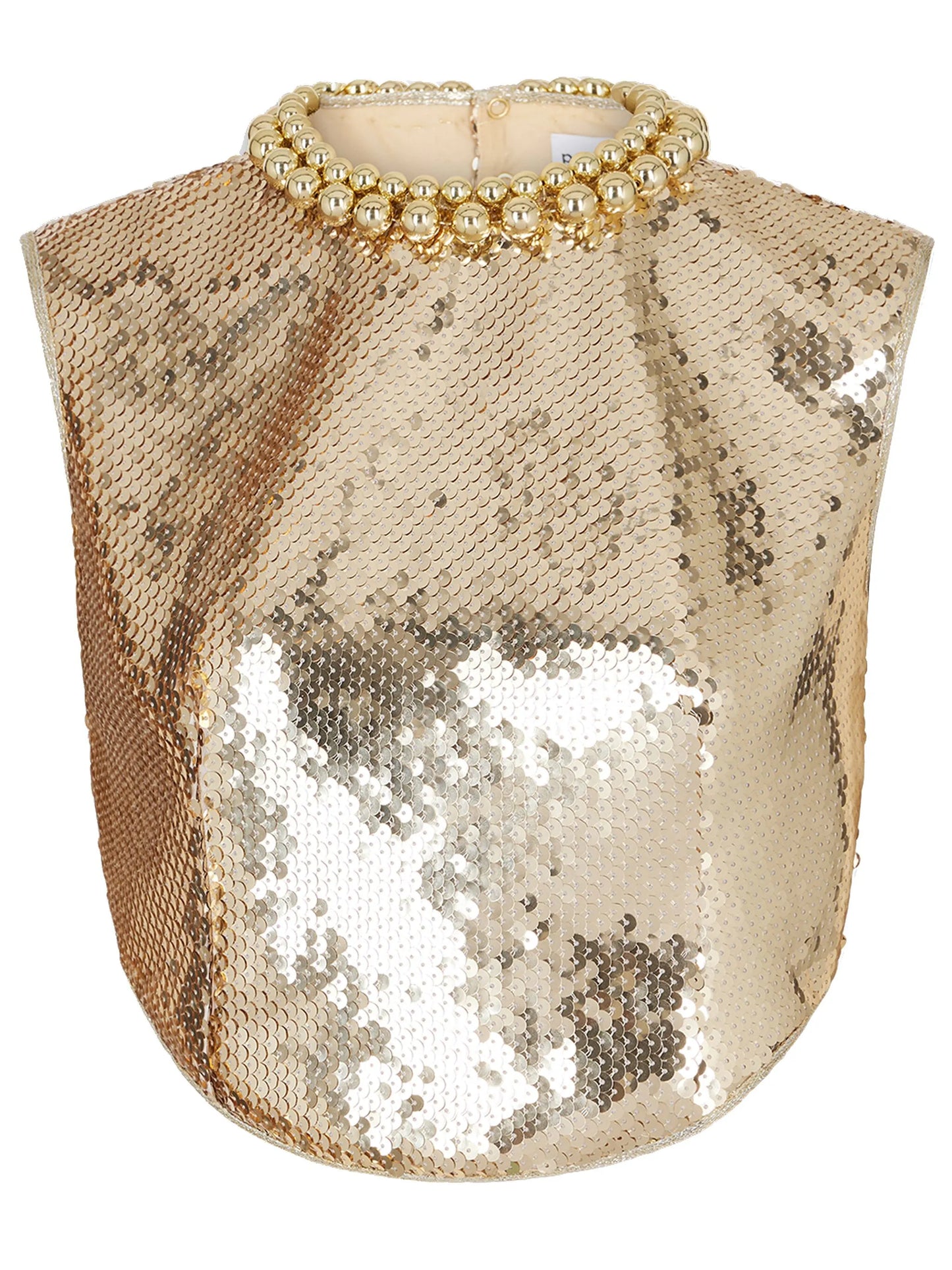 sequin-embellished crop top