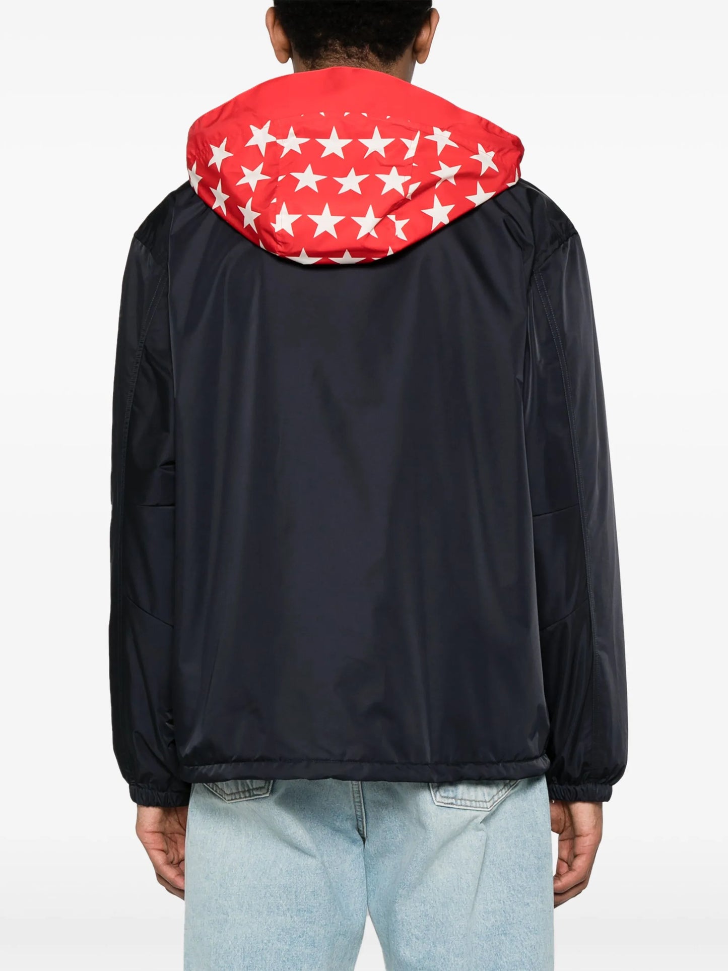 logo-print hooded jacket