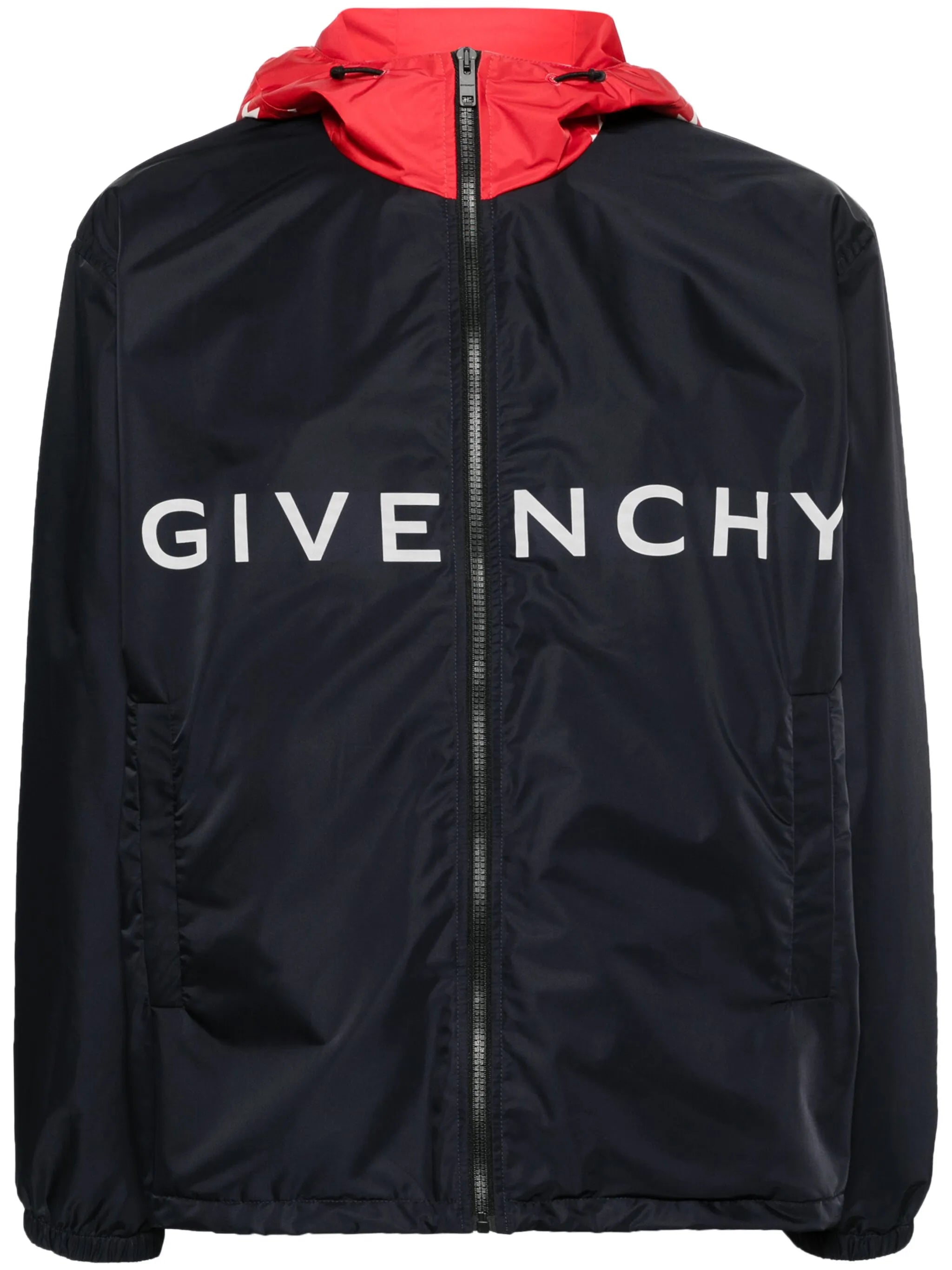 logo-print hooded jacket