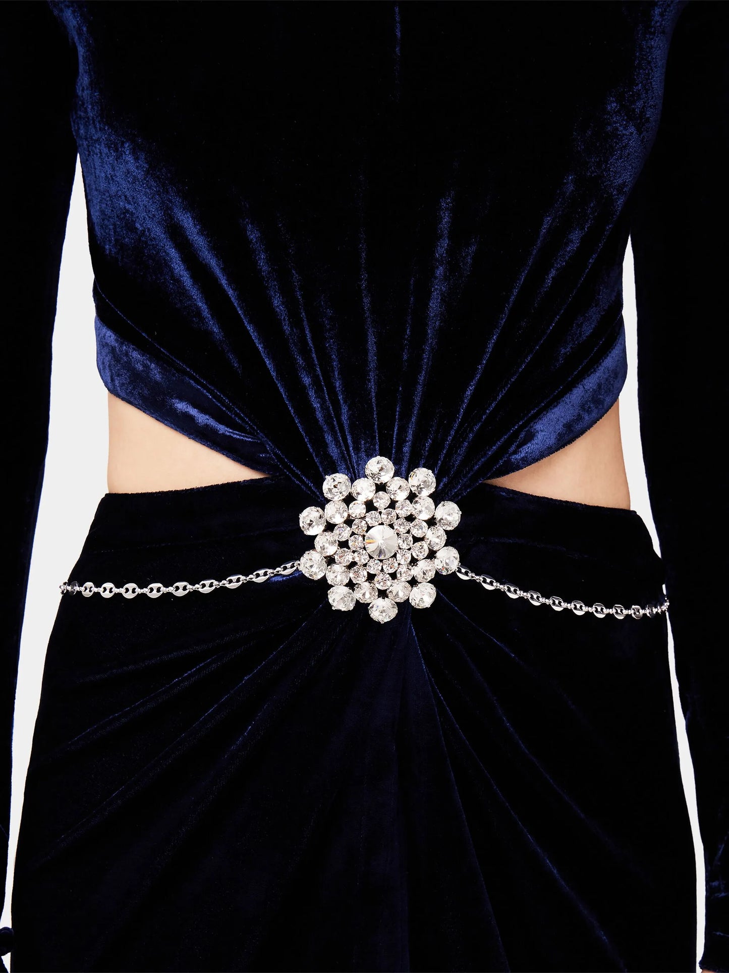 embellished velvet maxi dress