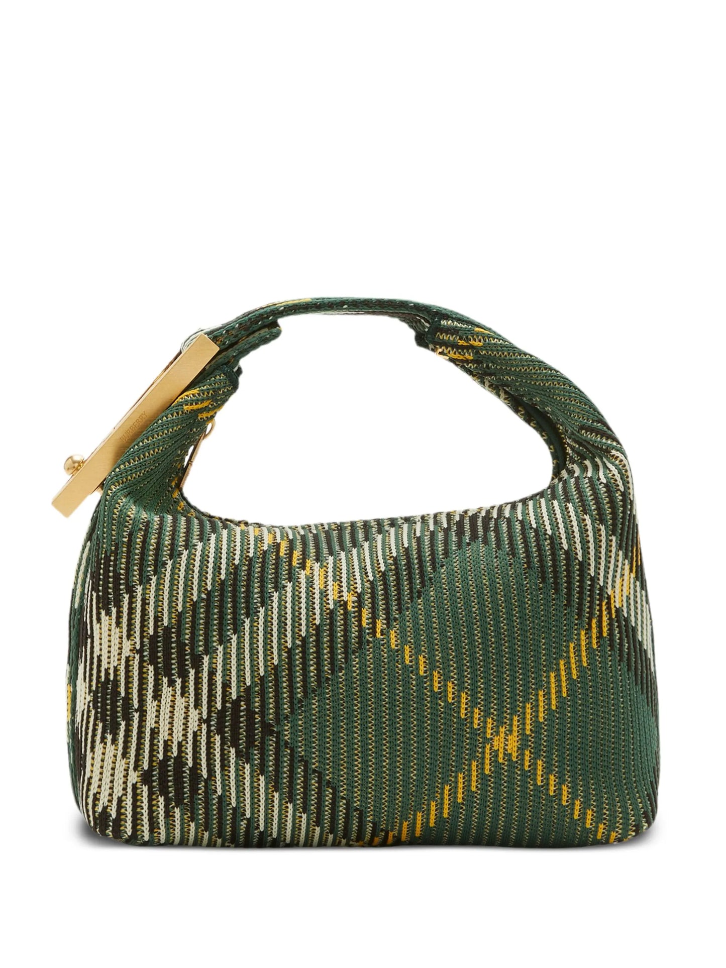 medium Peg check-pattern shoulder bag