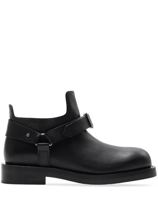 leather saddle boots