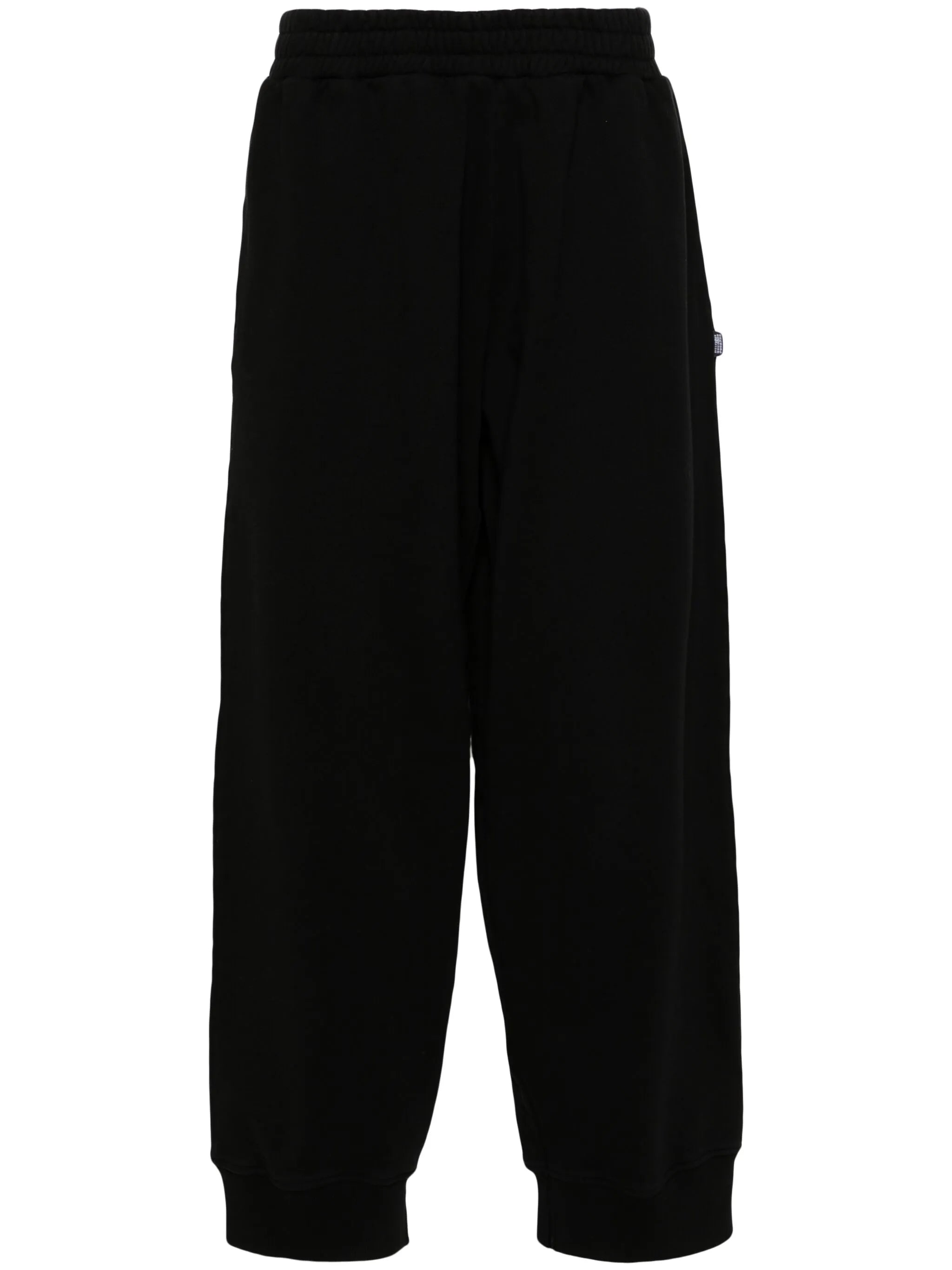 wide-leg cotton track pants