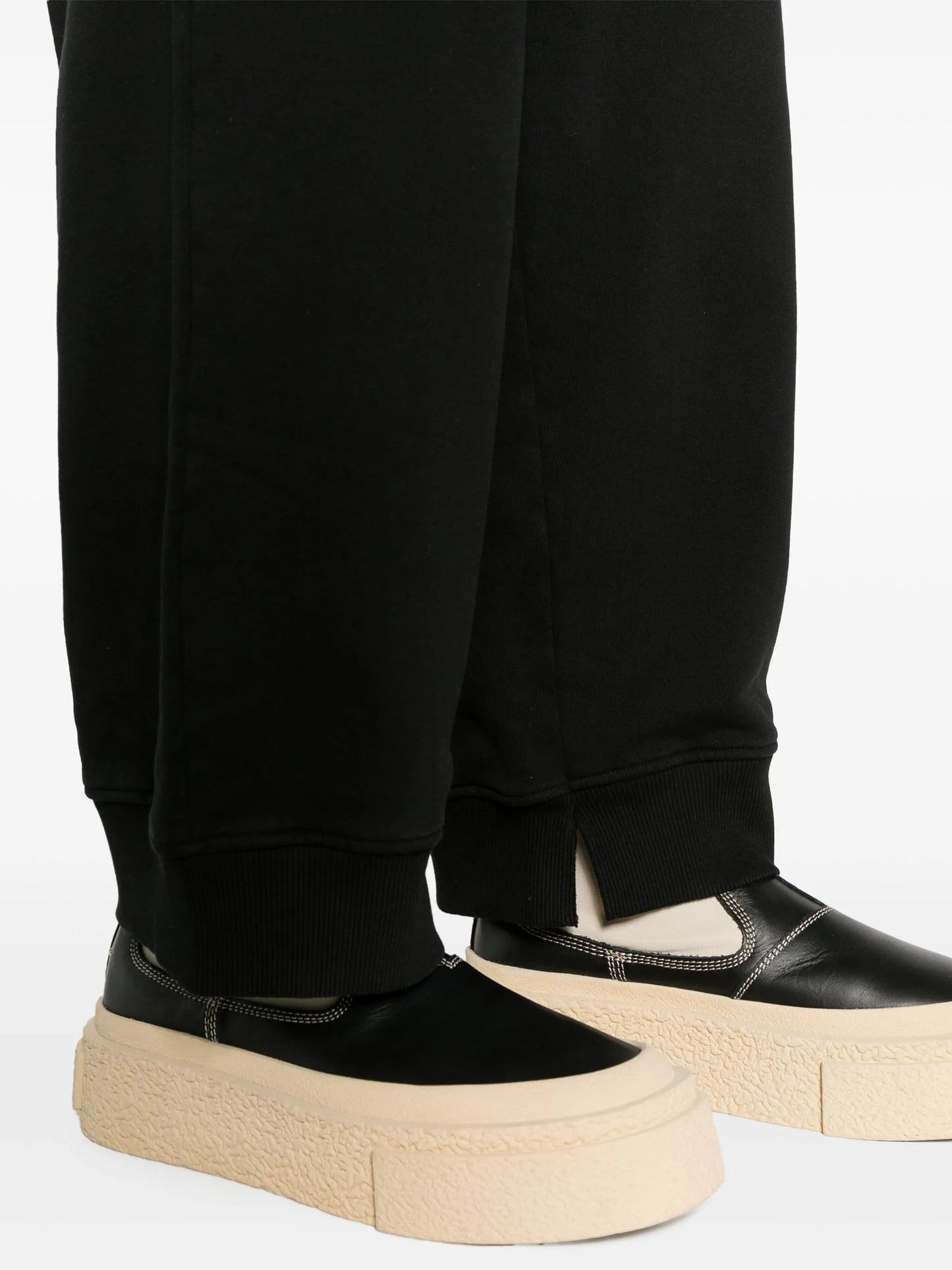 wide-leg cotton track pants