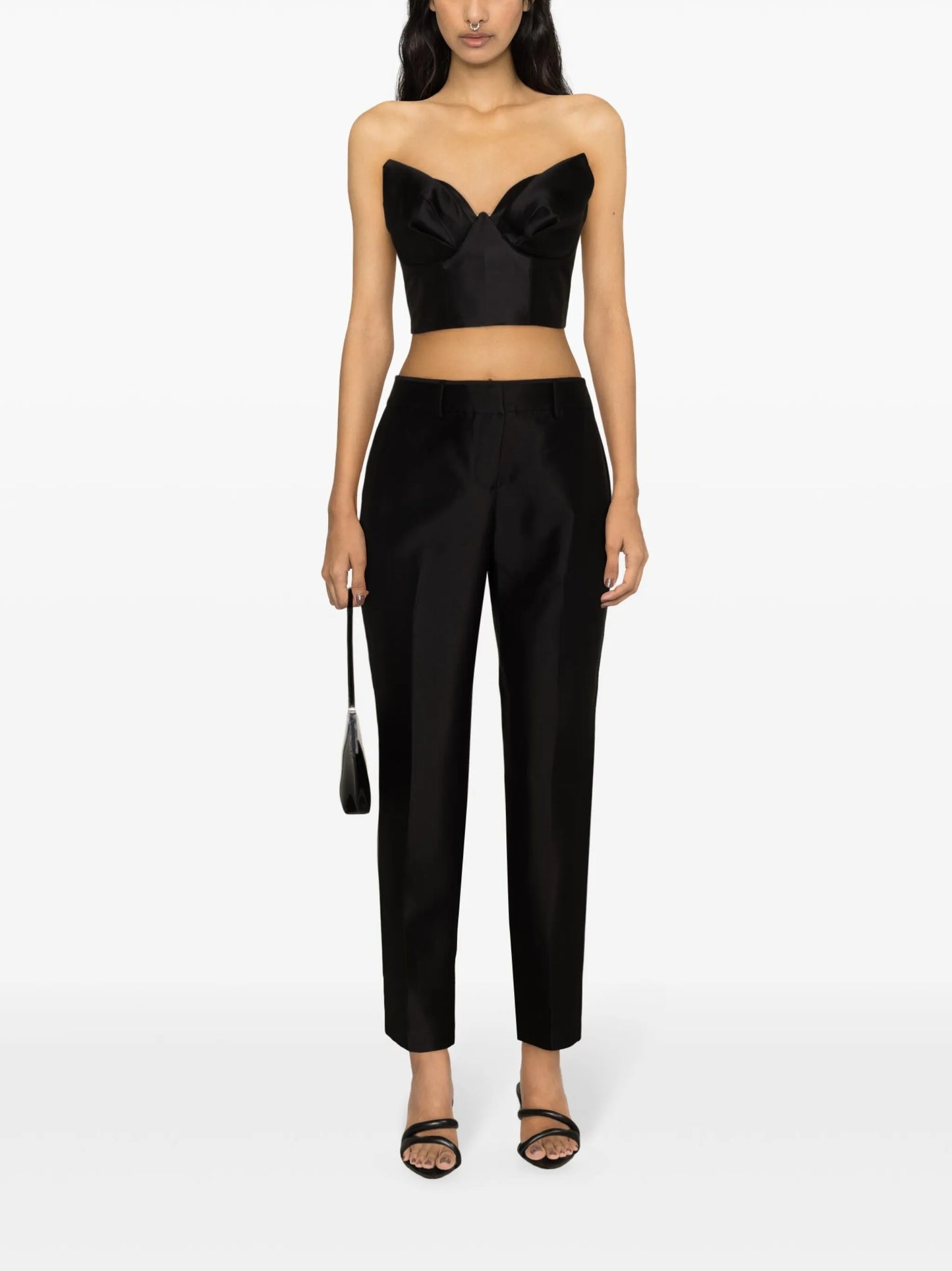 Matchmaker moulded-cup crop top