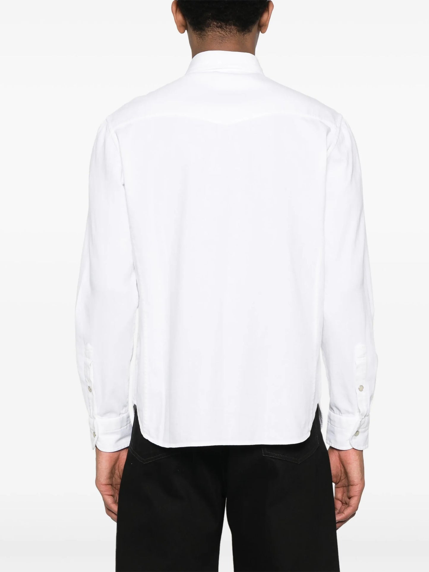 western-style panelled cotton shirt