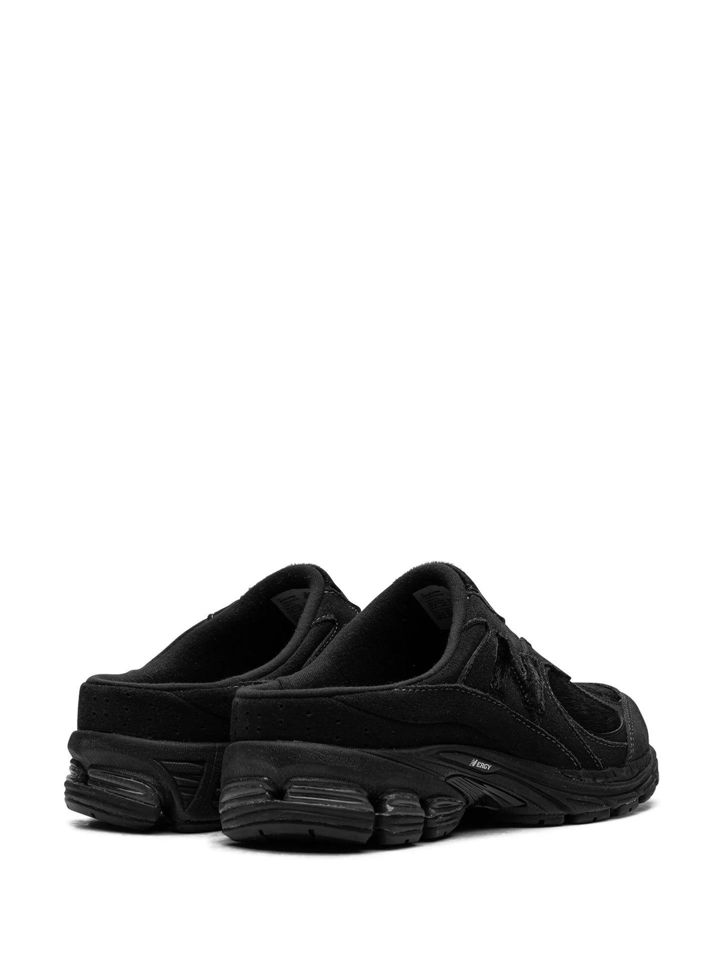 2002R "Triple Black Pony Hair" sneaker mules