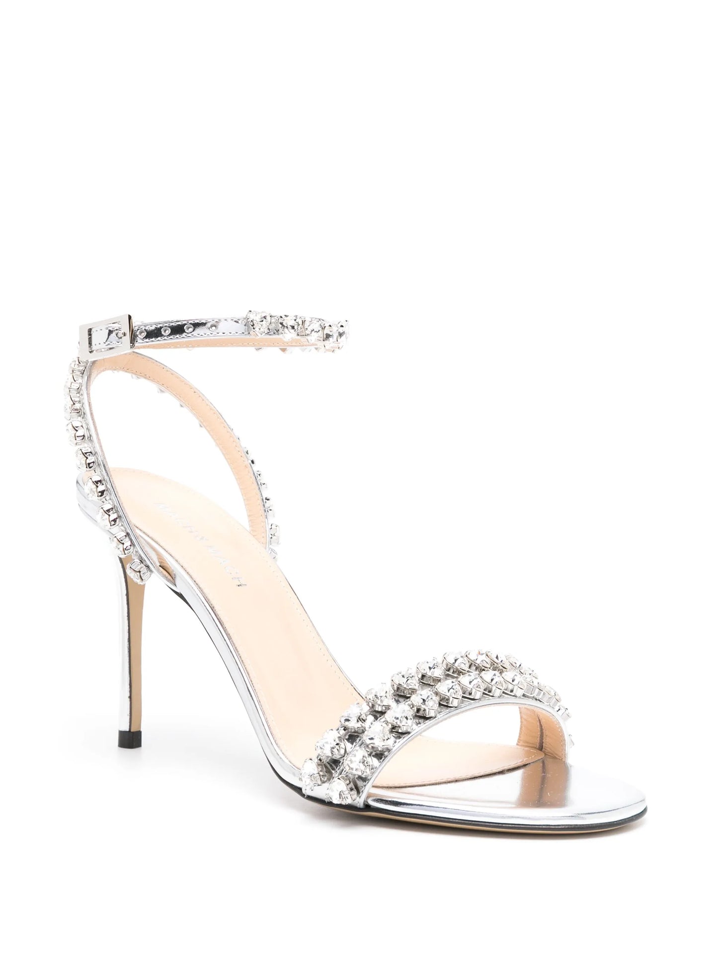 Audrey 95mm crystal-embellished sandals
