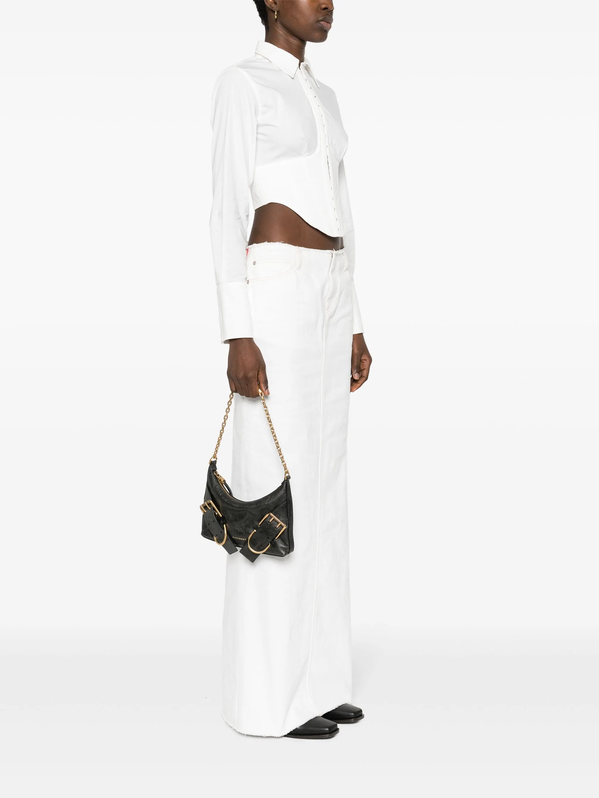 Voyou Boyfriend leather shoulder bag
