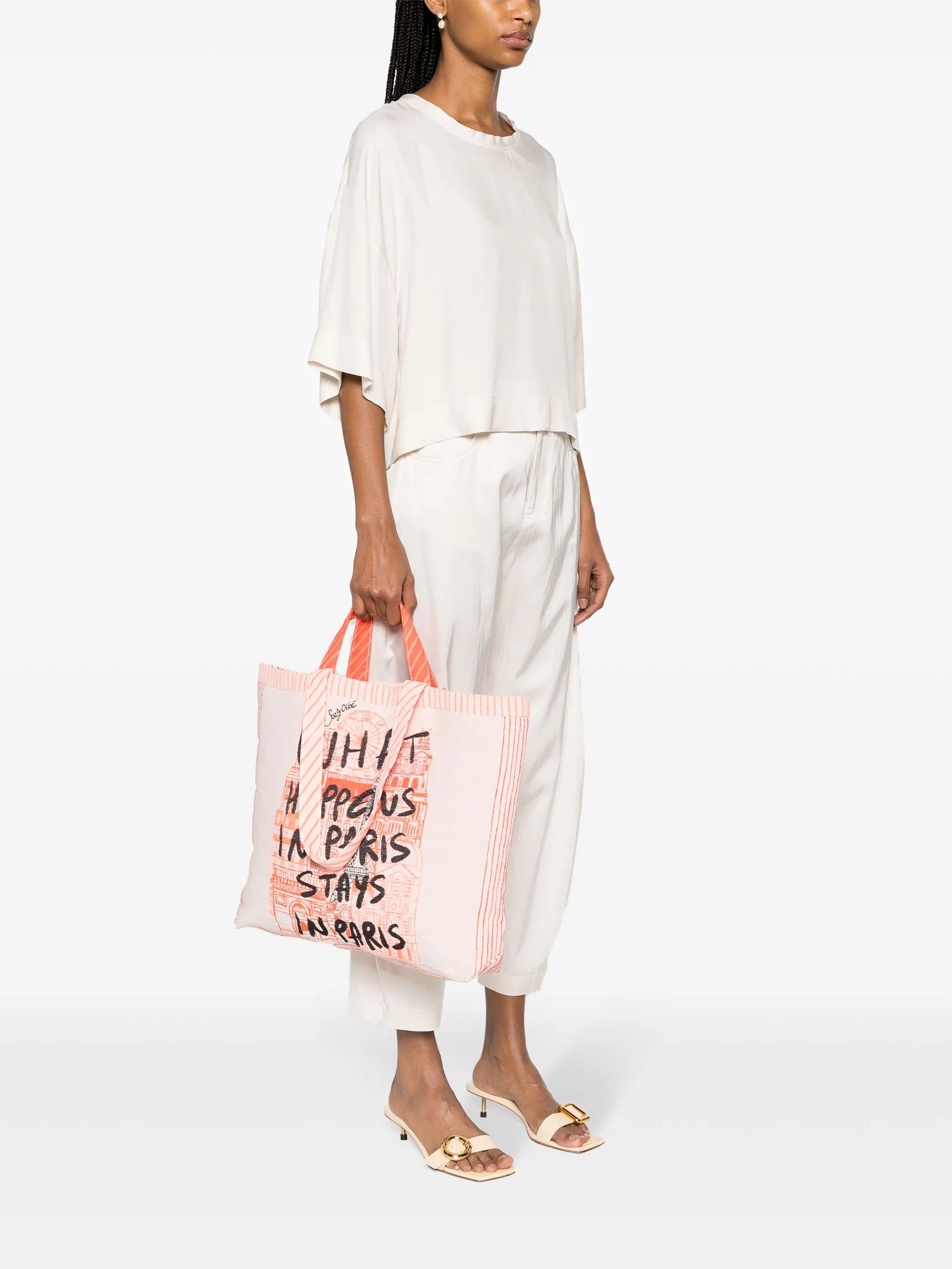 What Happens tote bag