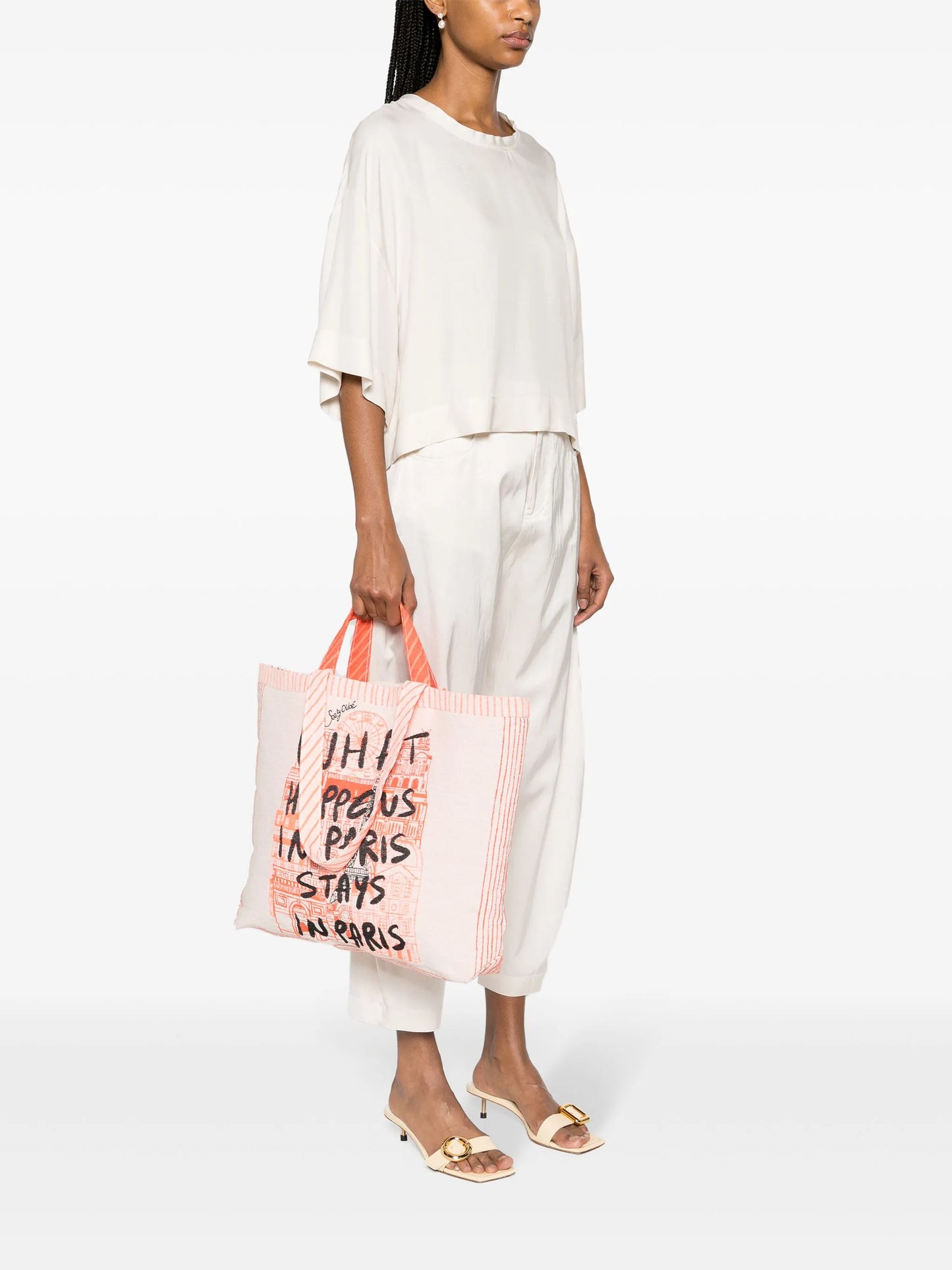 What Happens tote bag