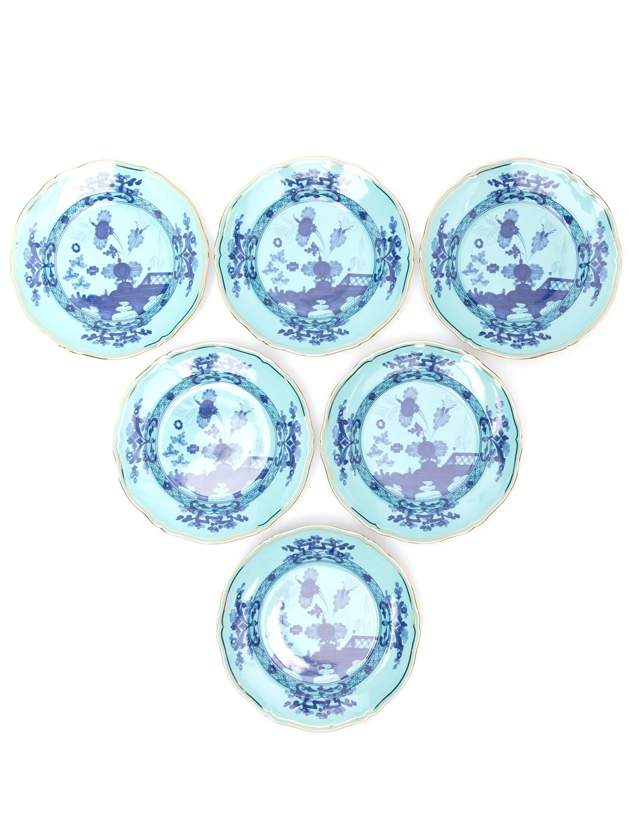 Oriente Italiano porcelain dessert plates (set of six)