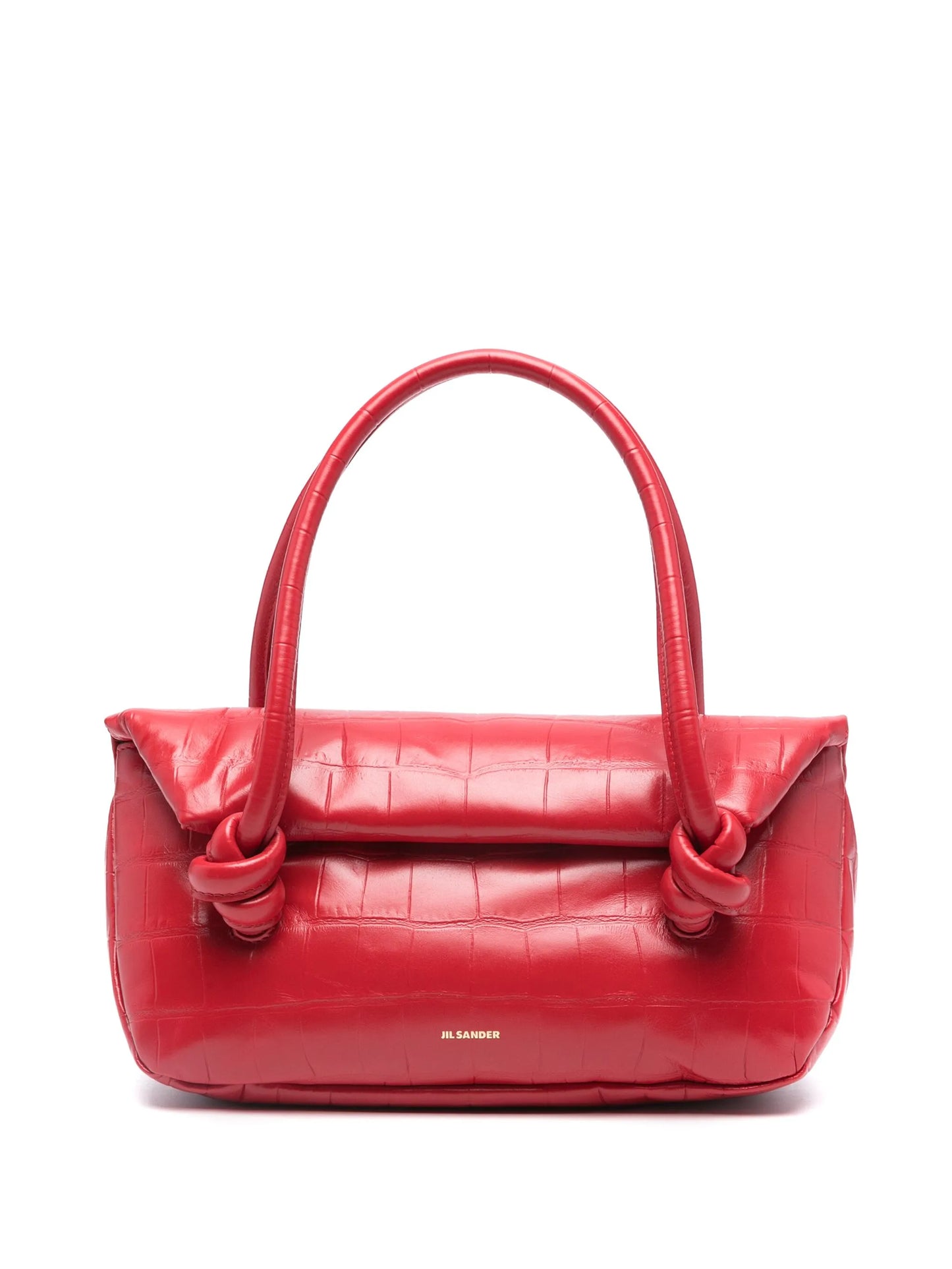 small crocodile-effect shoulder bag