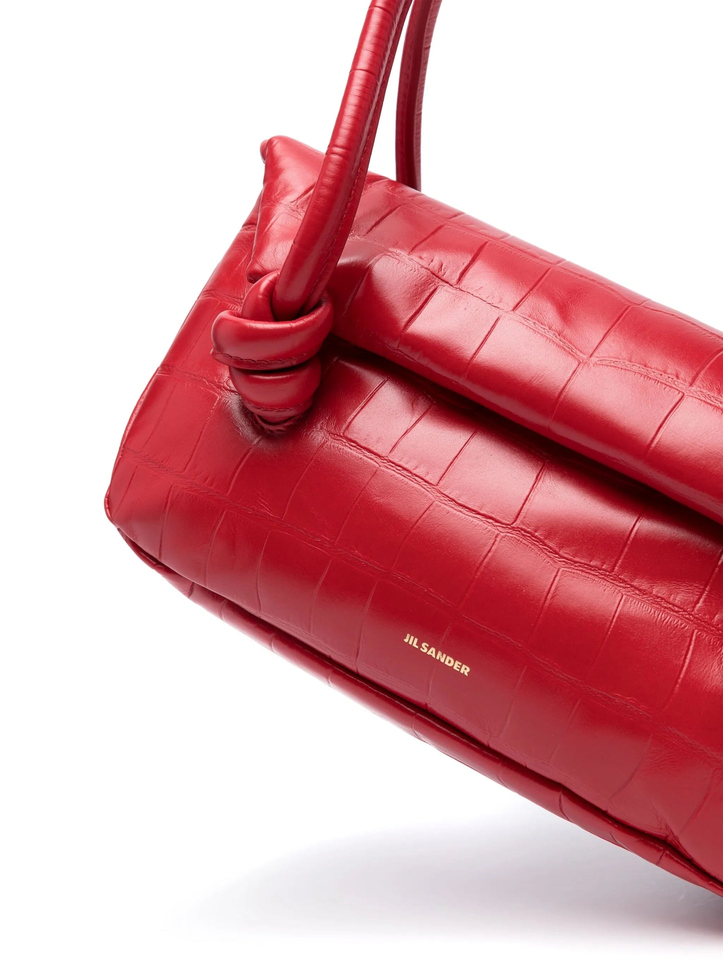 small crocodile-effect shoulder bag