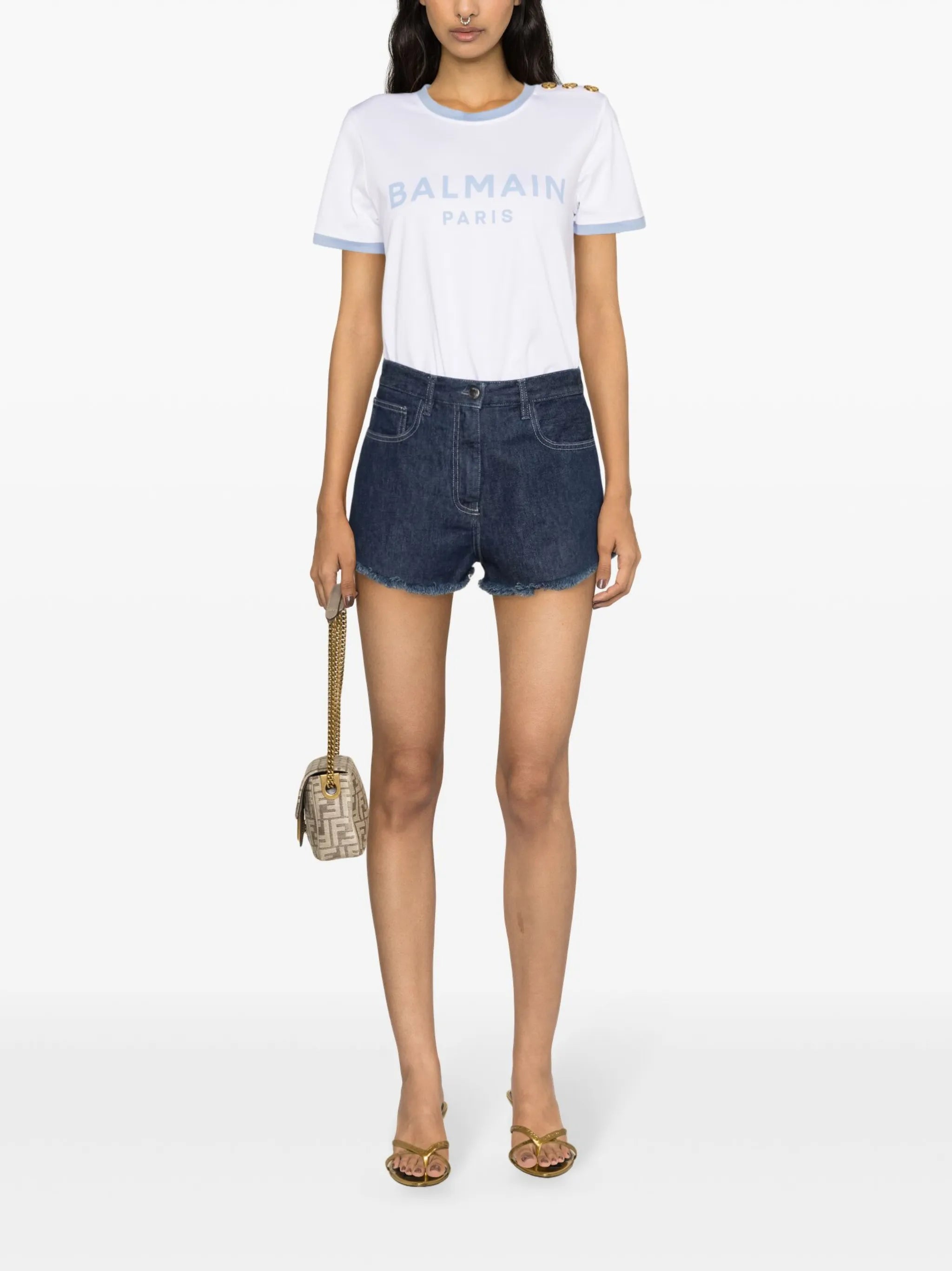 logo-print cotton T-shirt