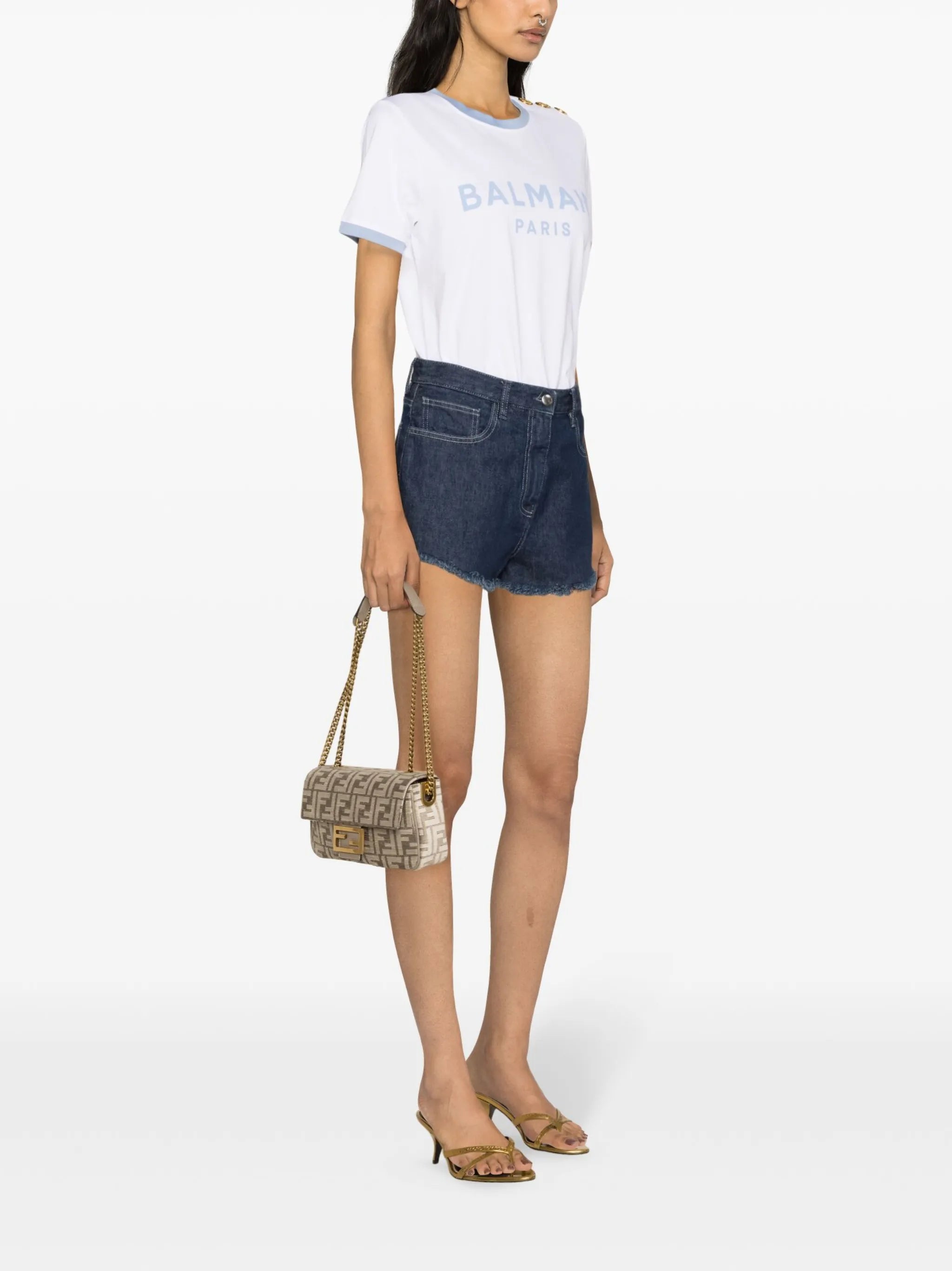 logo-print cotton T-shirt