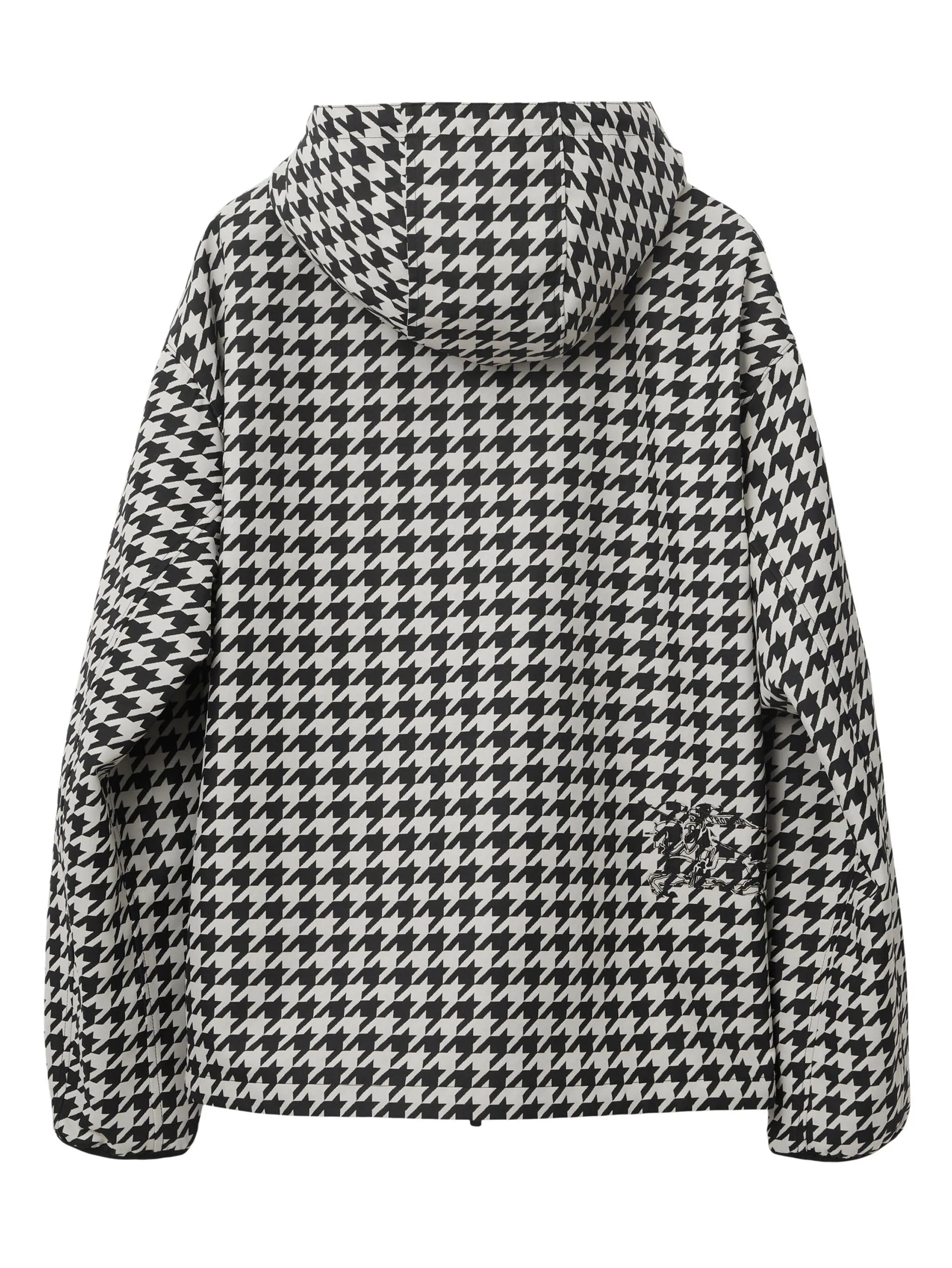 Equestrian Knight-print hooded jacket
