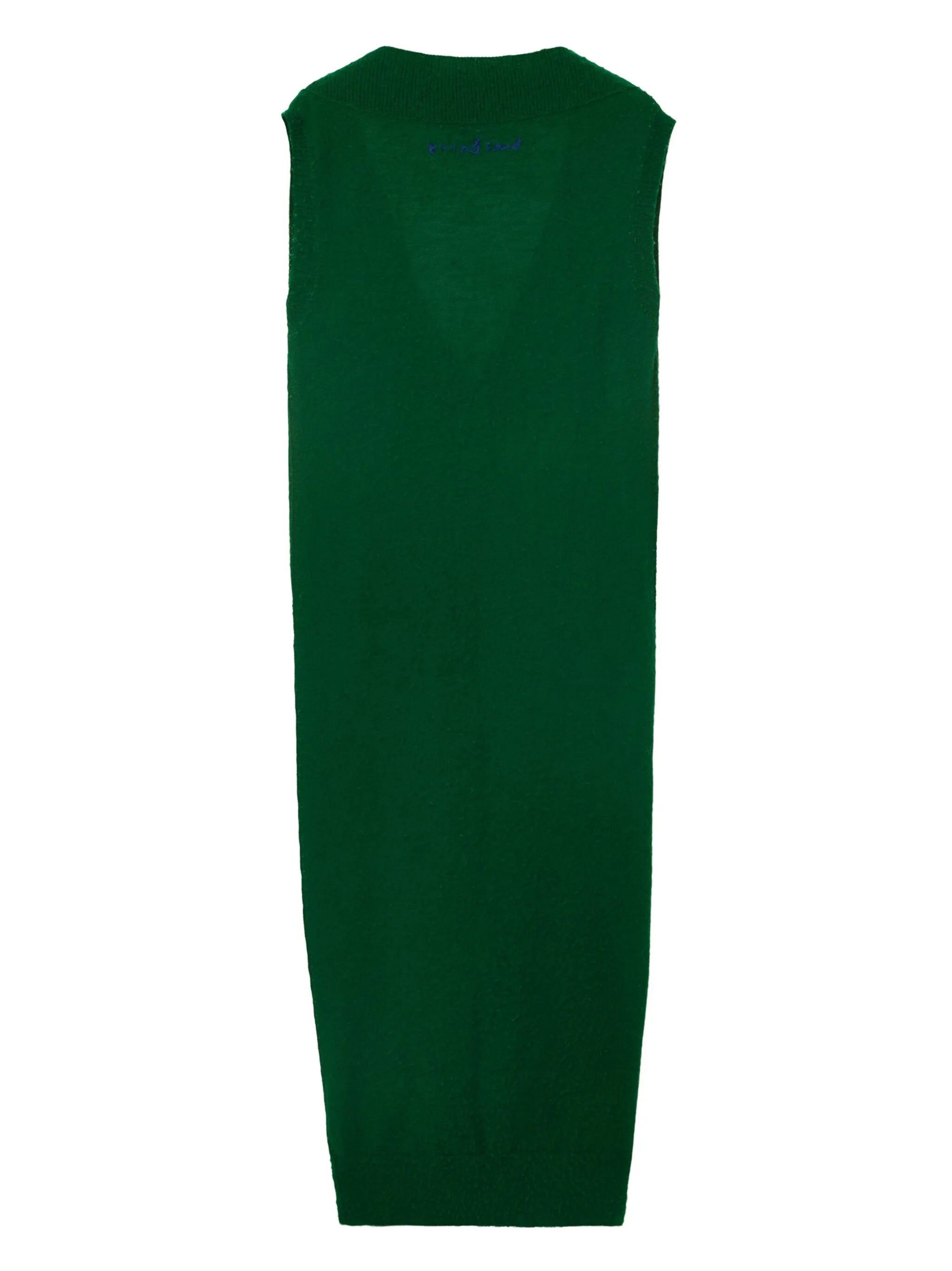 argyle-intarsia wool maxi dress