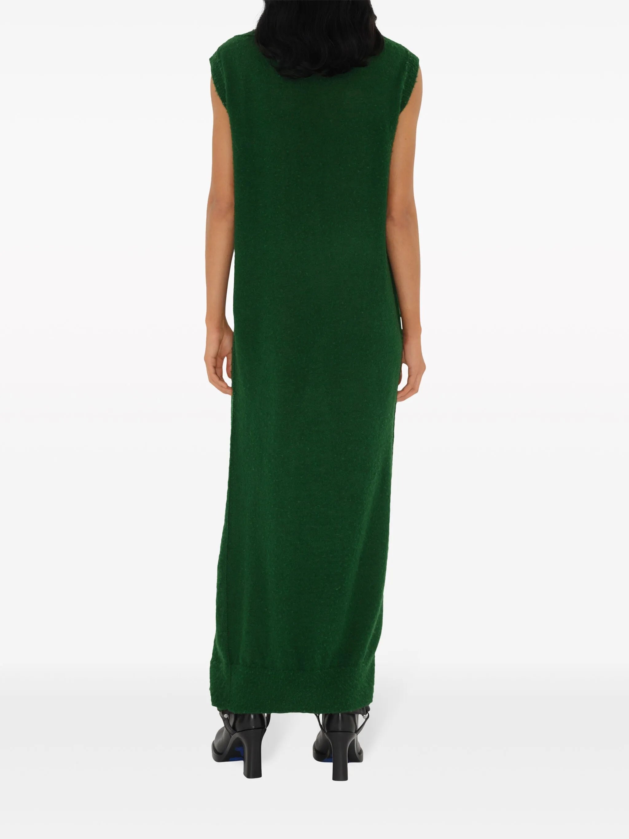 argyle-intarsia wool maxi dress