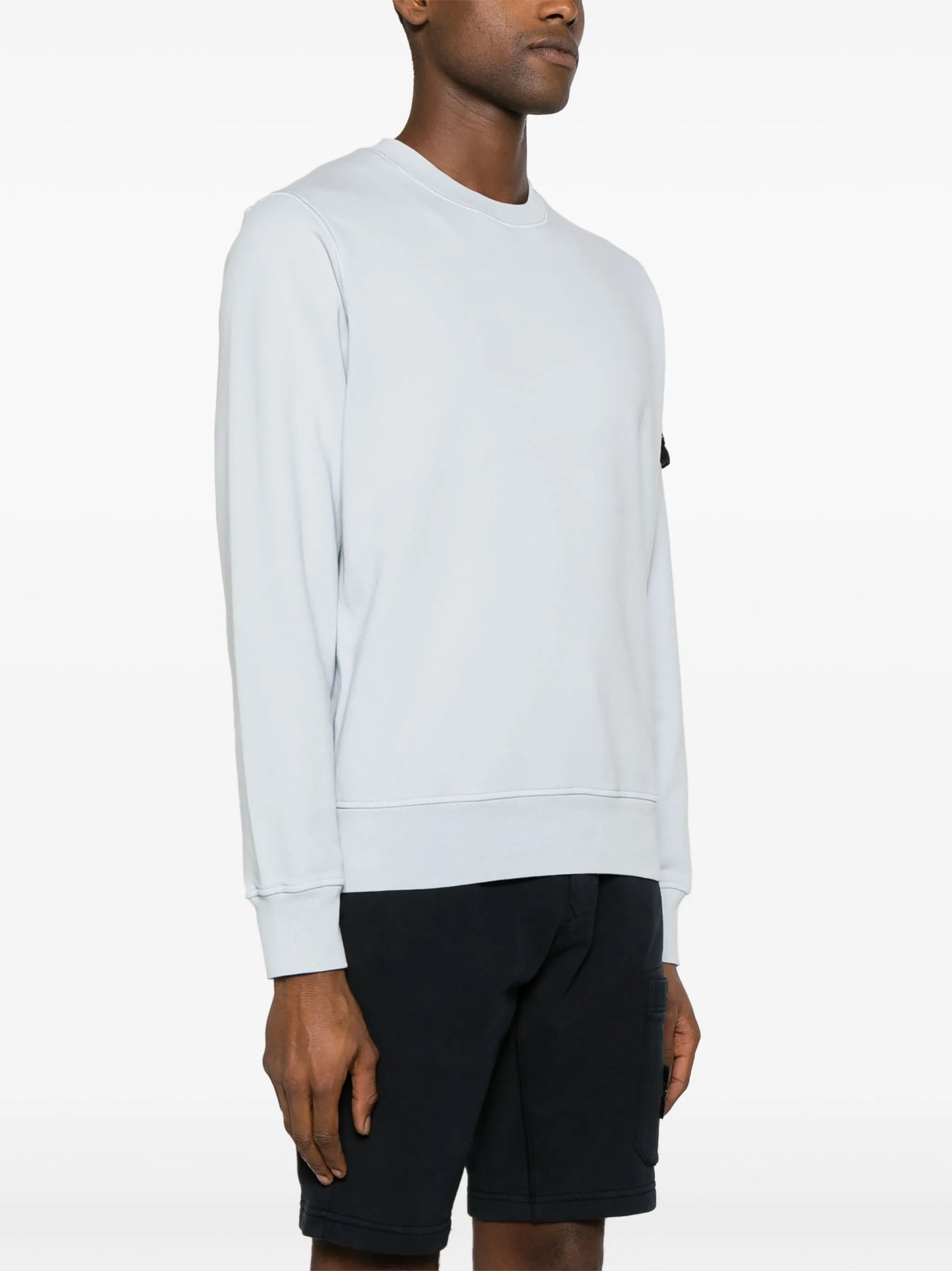 Compass-appliqué cotton sweatshirt