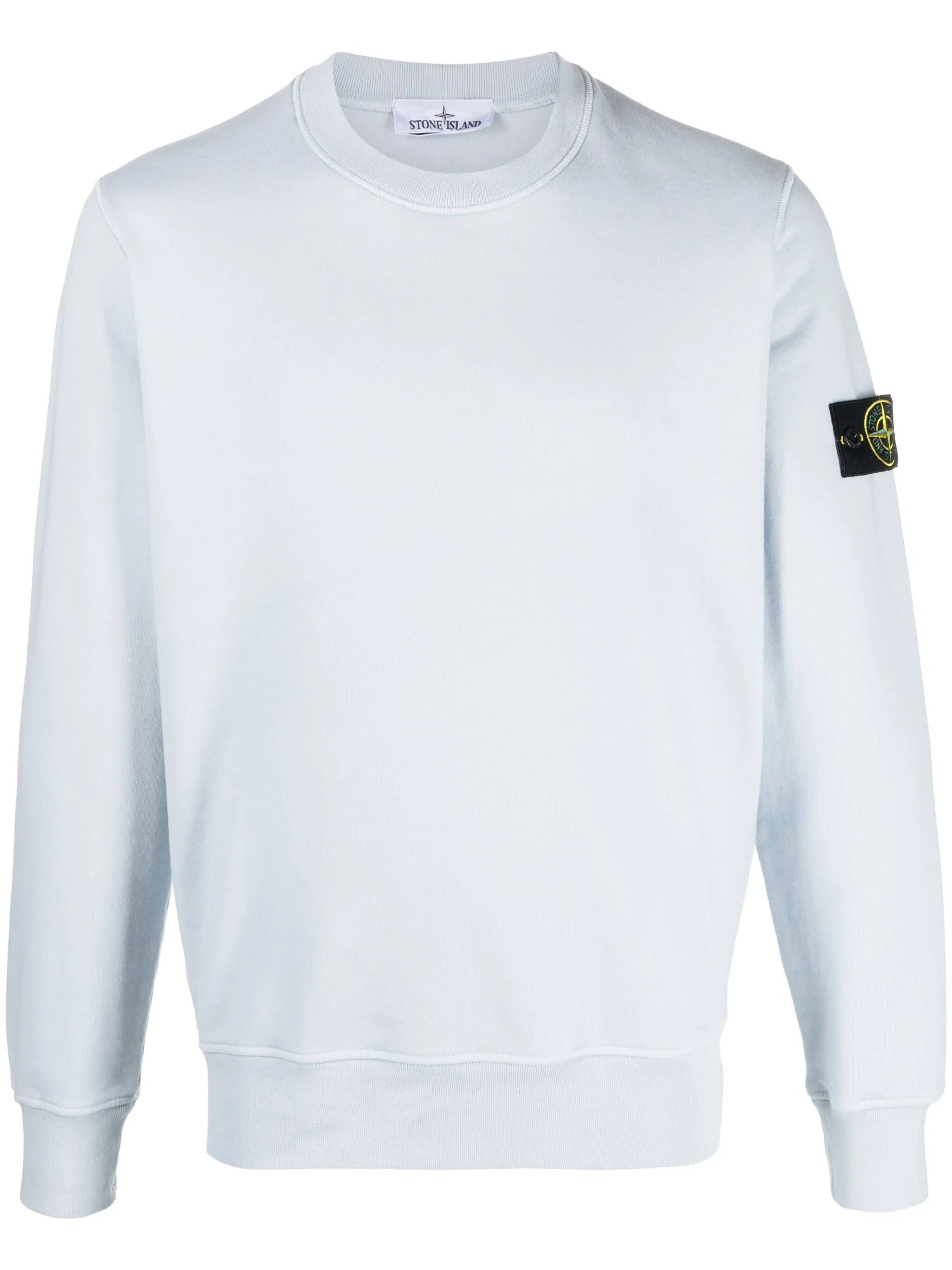 Compass-appliqué cotton sweatshirt