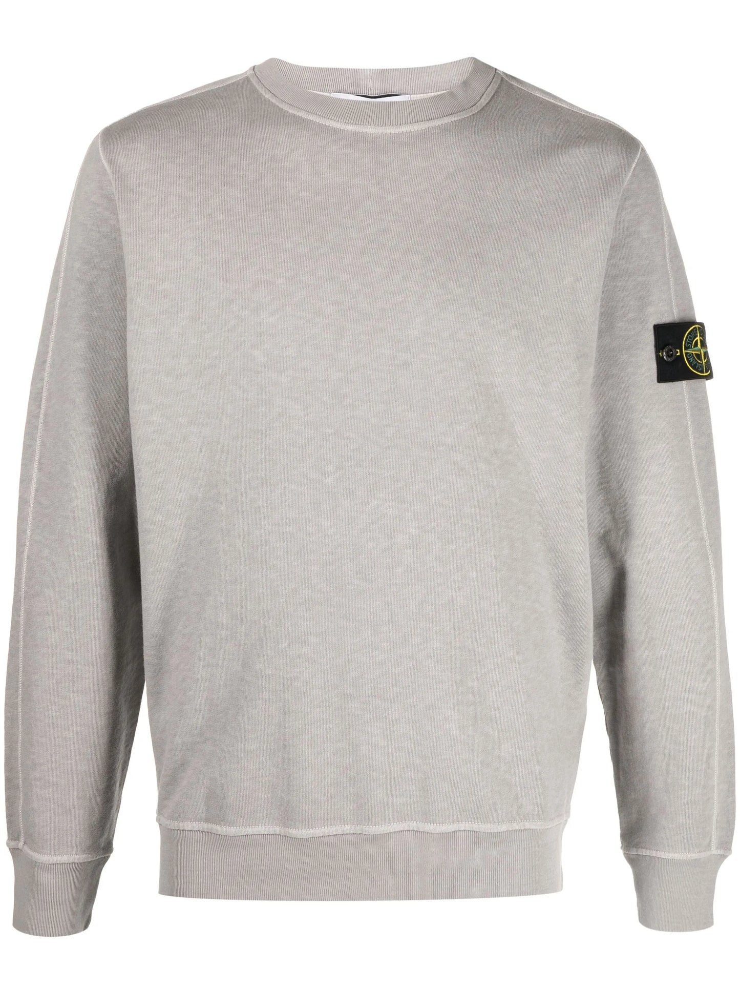 Compass-appliqué cotton sweatshirt