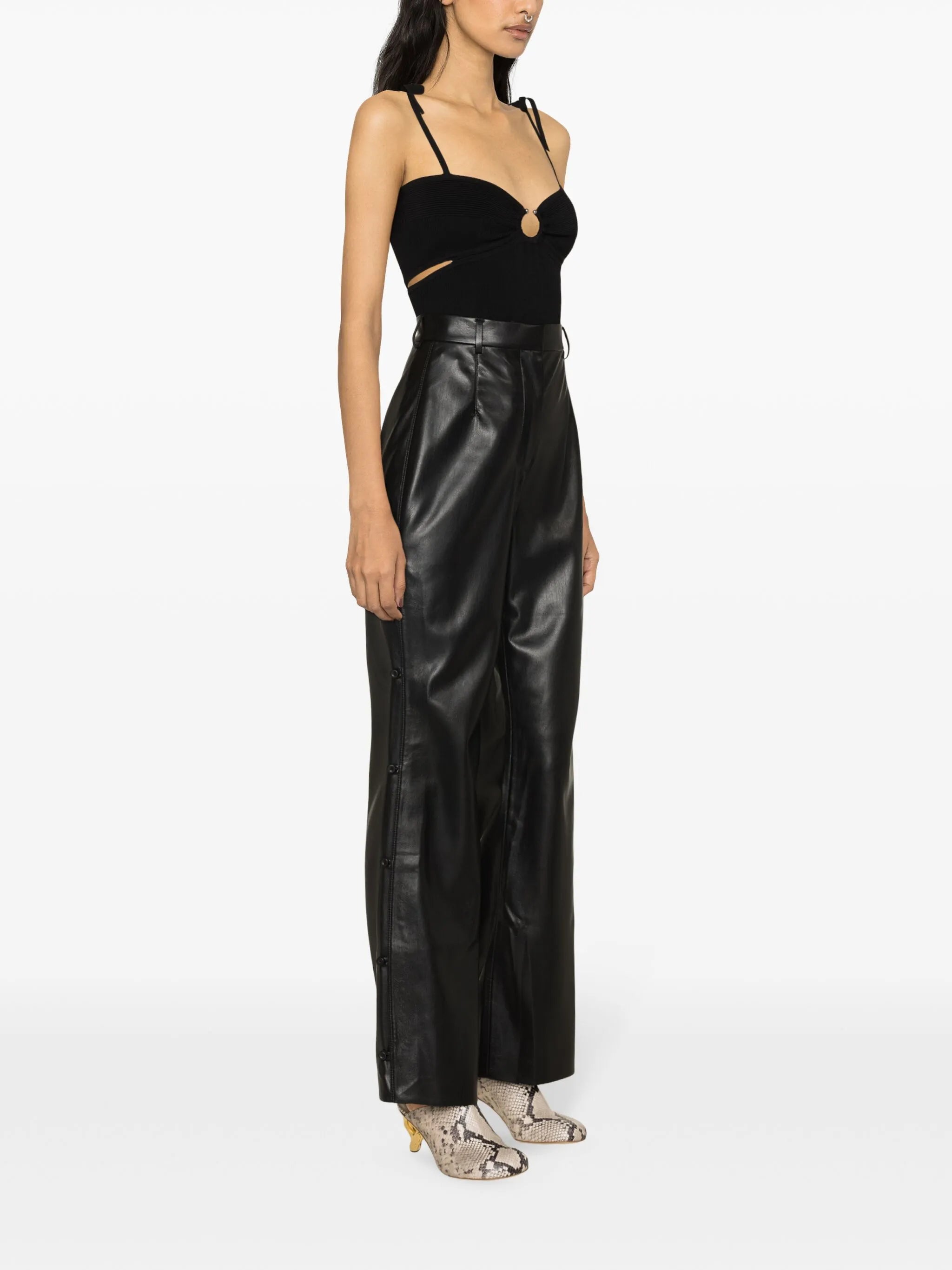 Felina faux-leather trousers