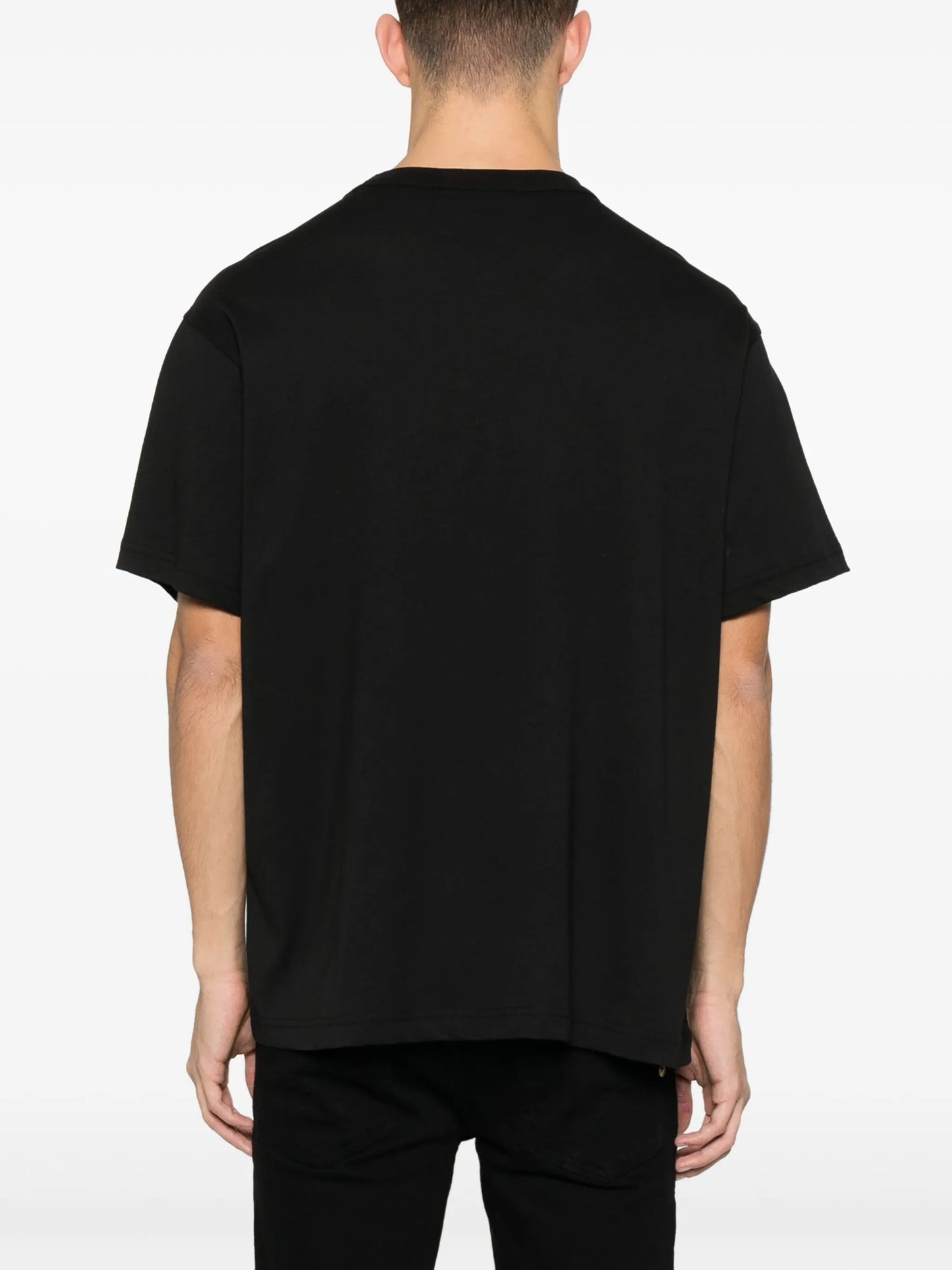 metallic logo-print cotton T-shirt