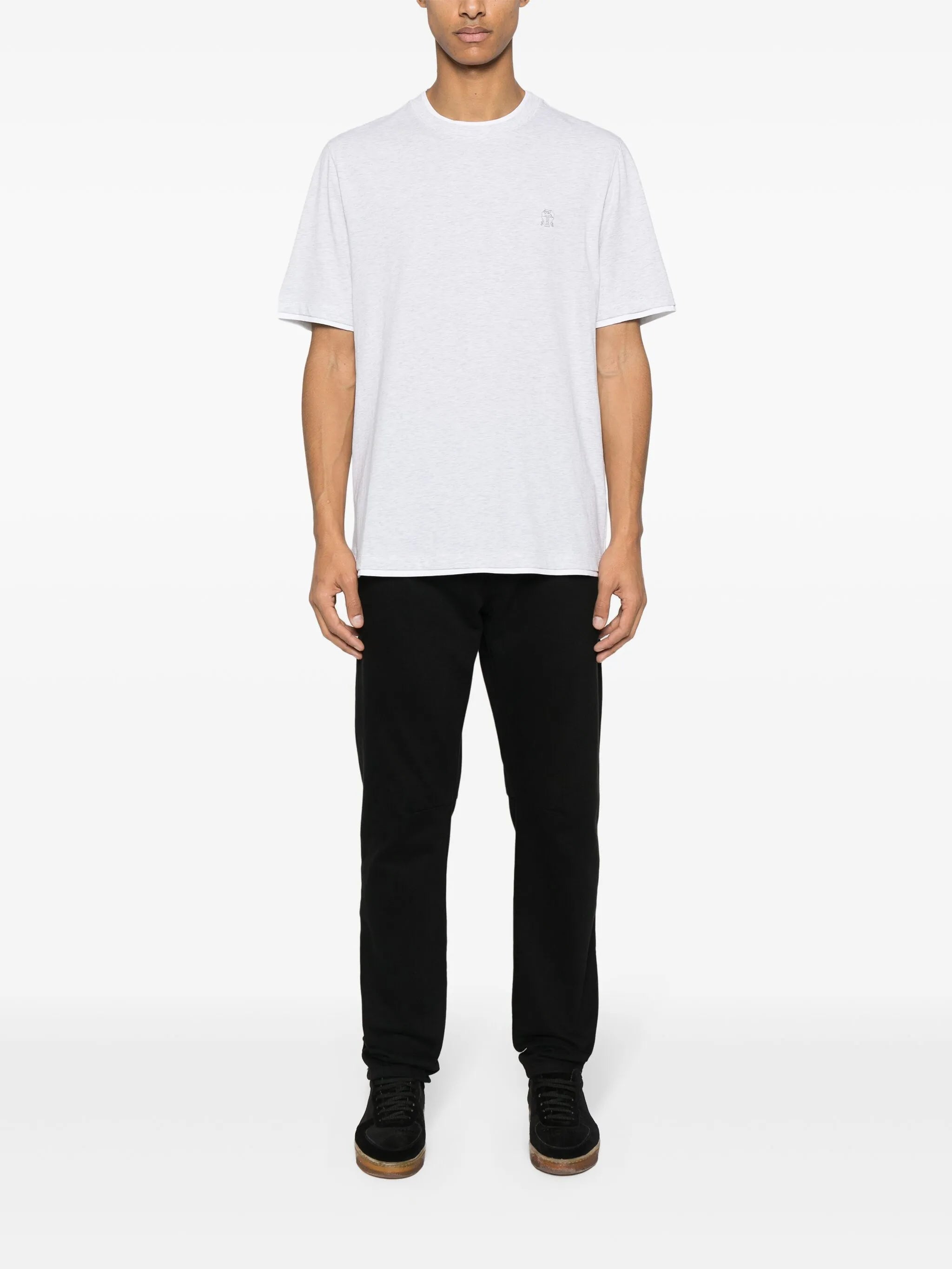 embroidered-logo cotton T-shirt
