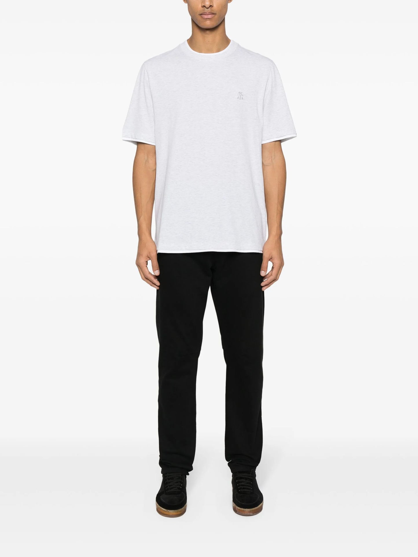 embroidered-logo cotton T-shirt