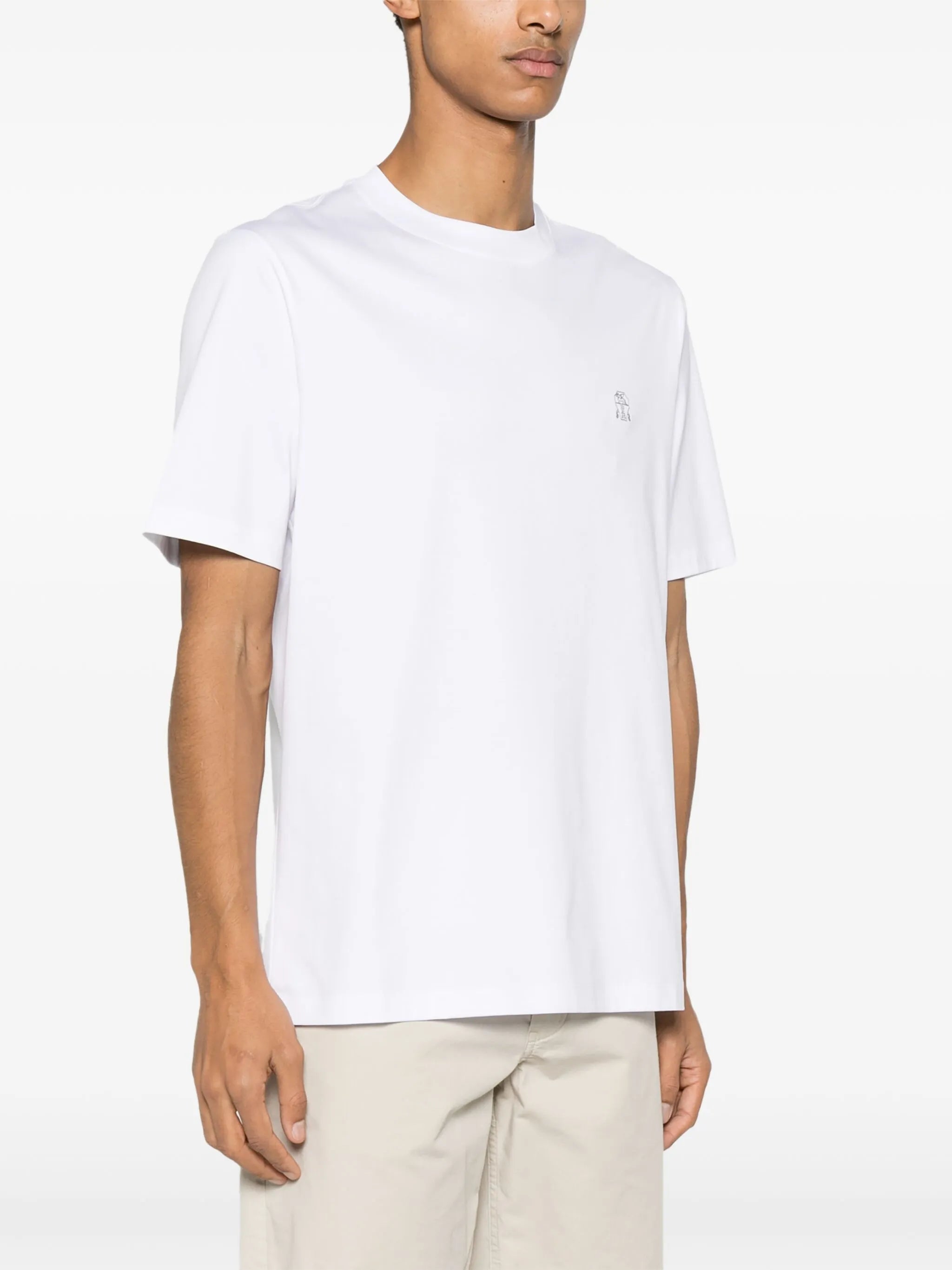 embroidered-logo cotton T-shirt