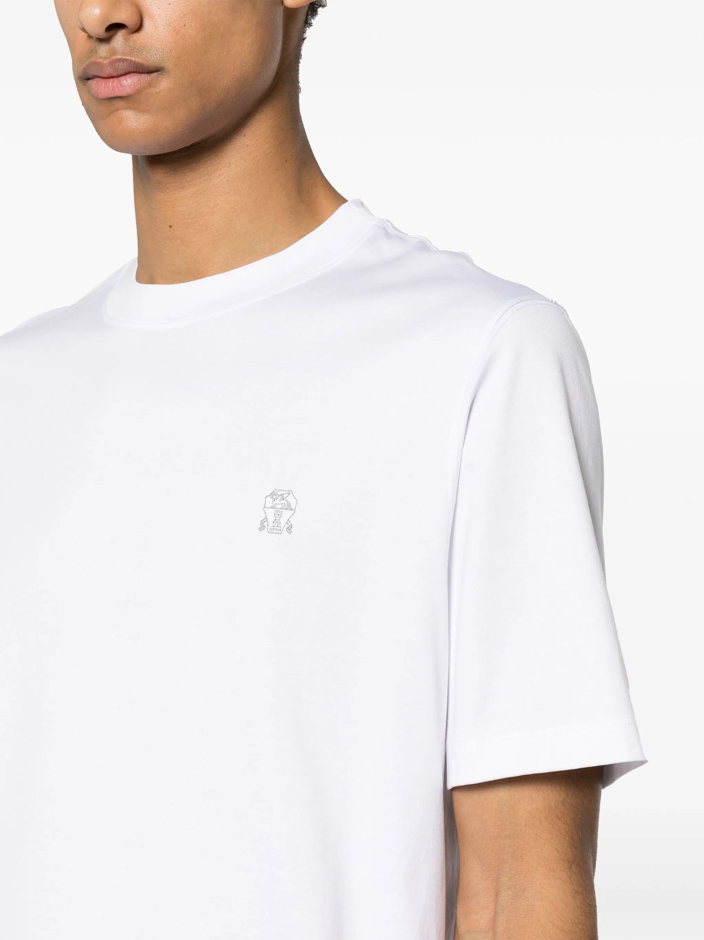 embroidered-logo cotton T-shirt