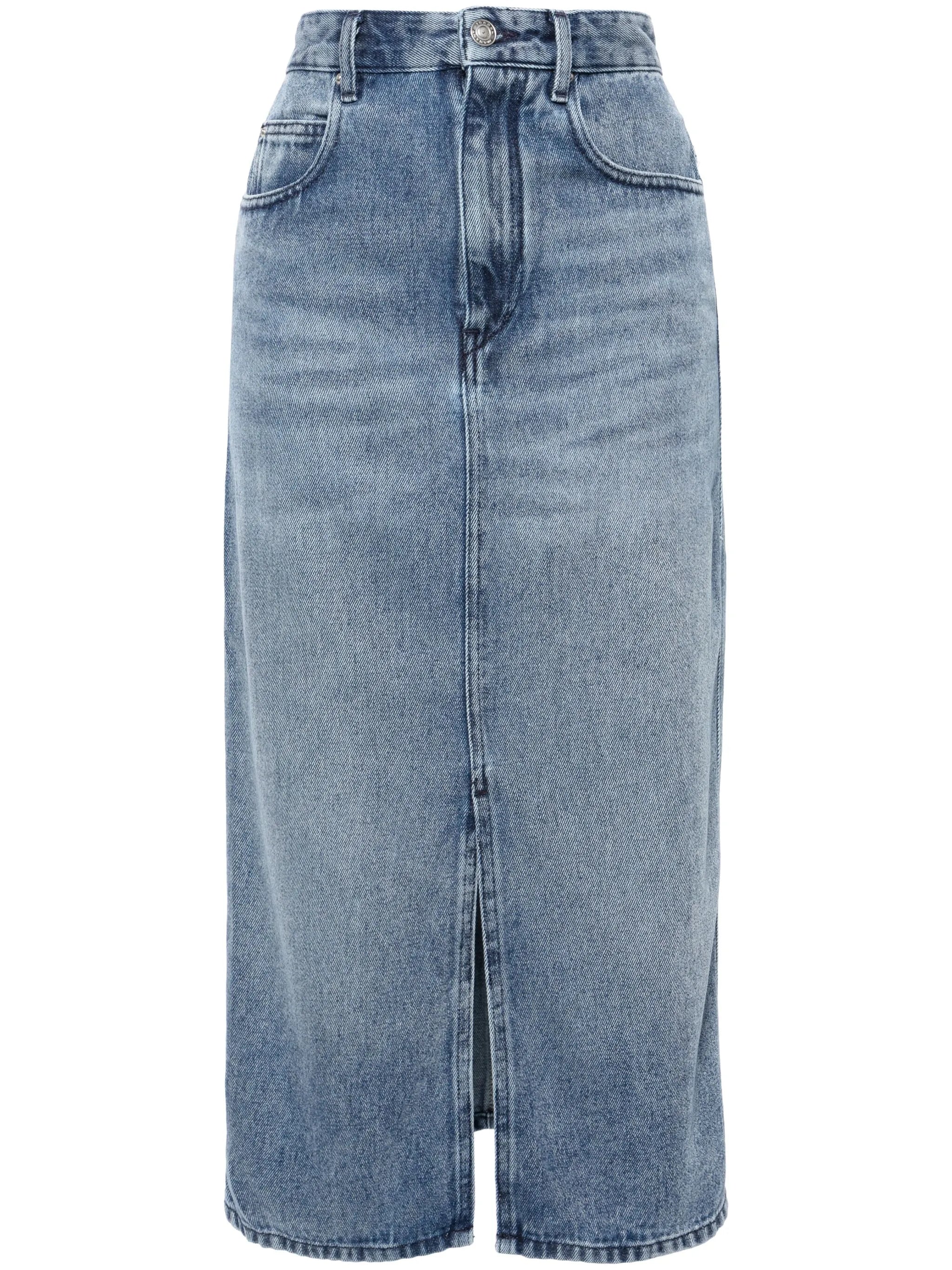 Tilauria stonewashed denim skirt