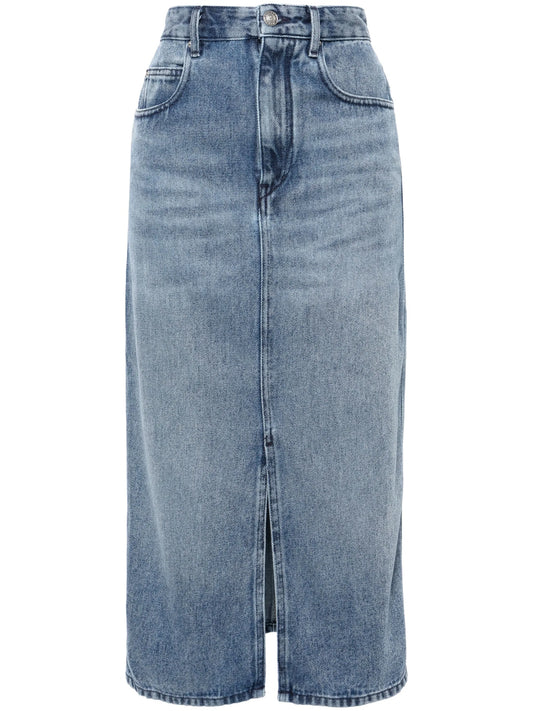 Tilauria stonewashed denim skirt