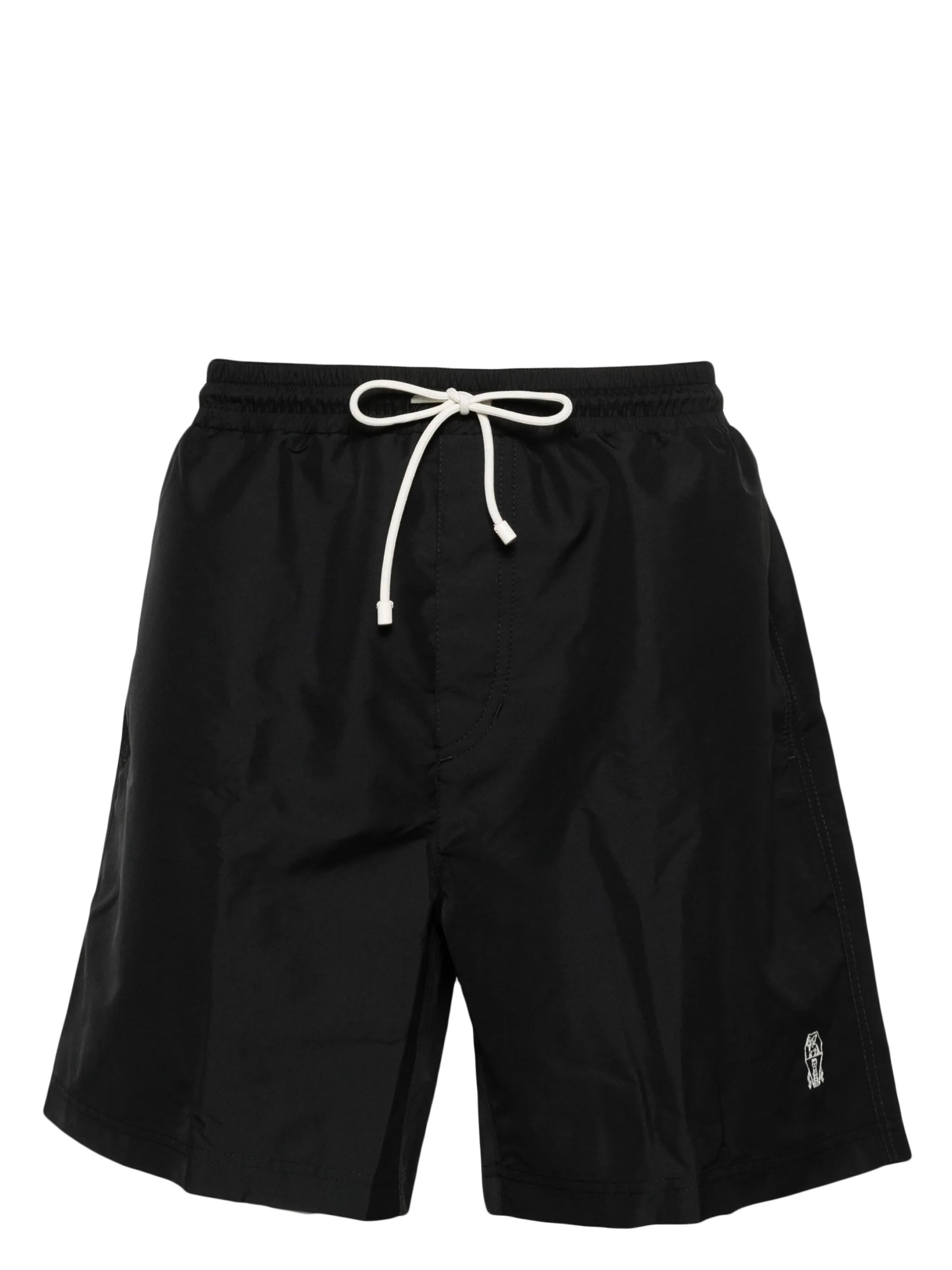 logo-embroidered swim shorts
