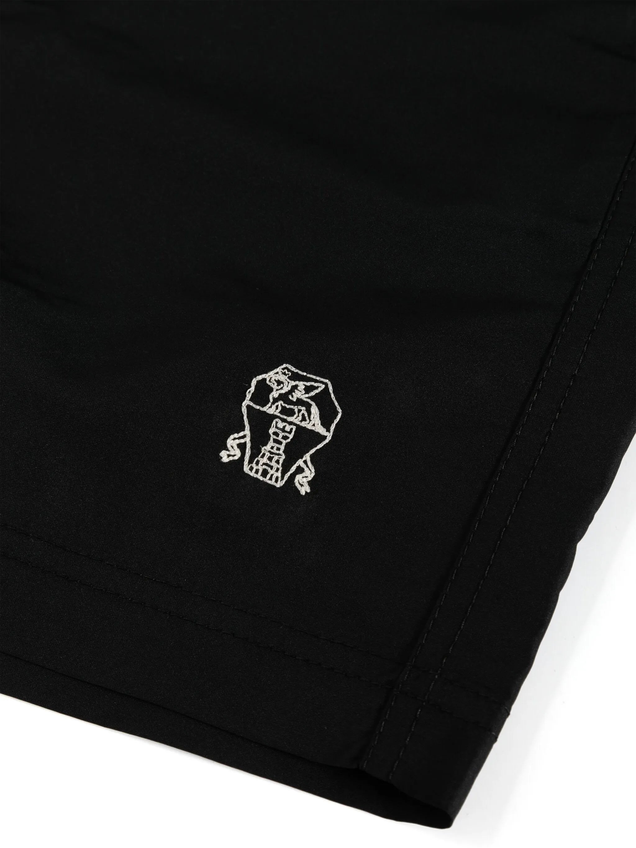 logo-embroidered swim shorts